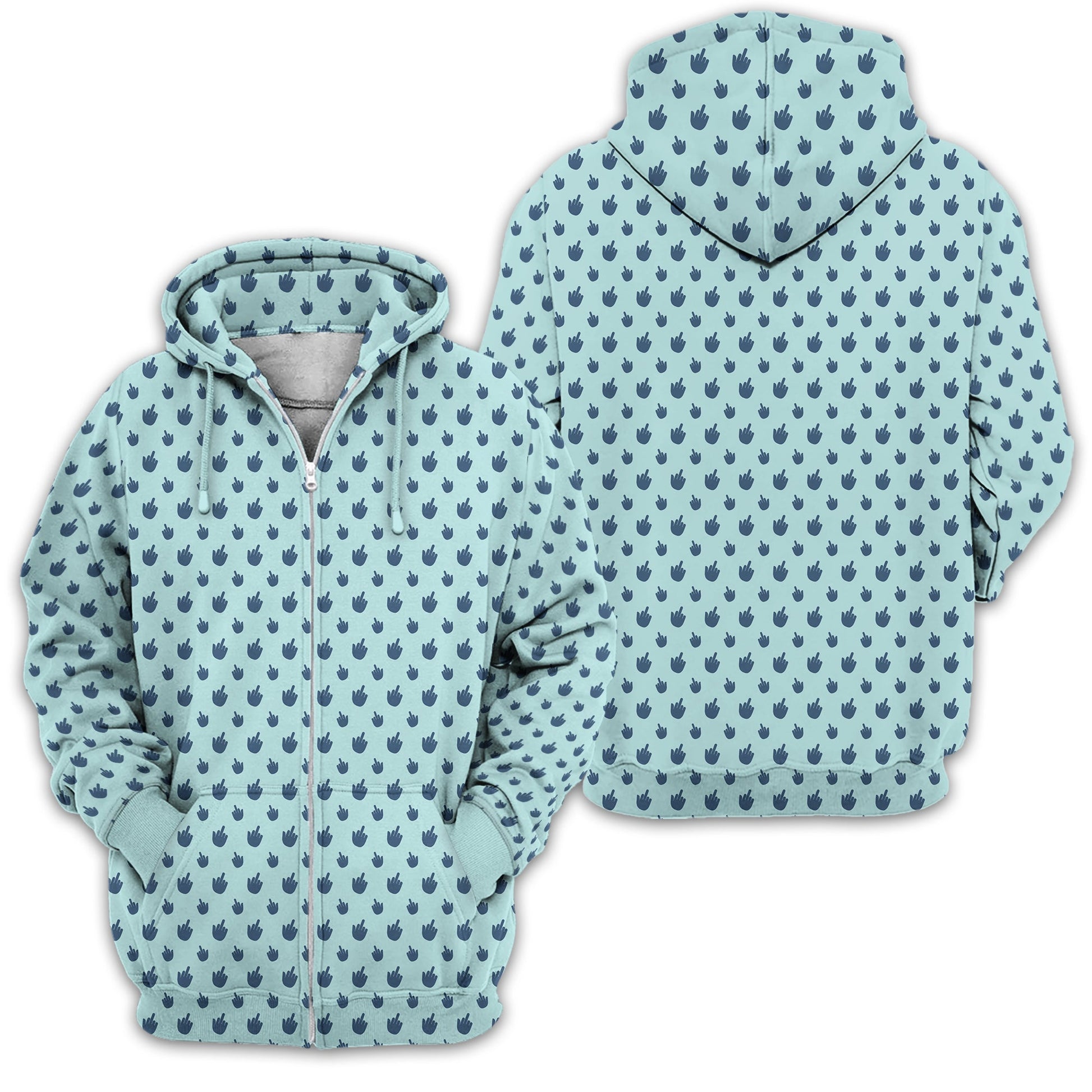 Middle Finger Funny Golf Polo Shirt, Gift For Golfers, Golf Gift For Him