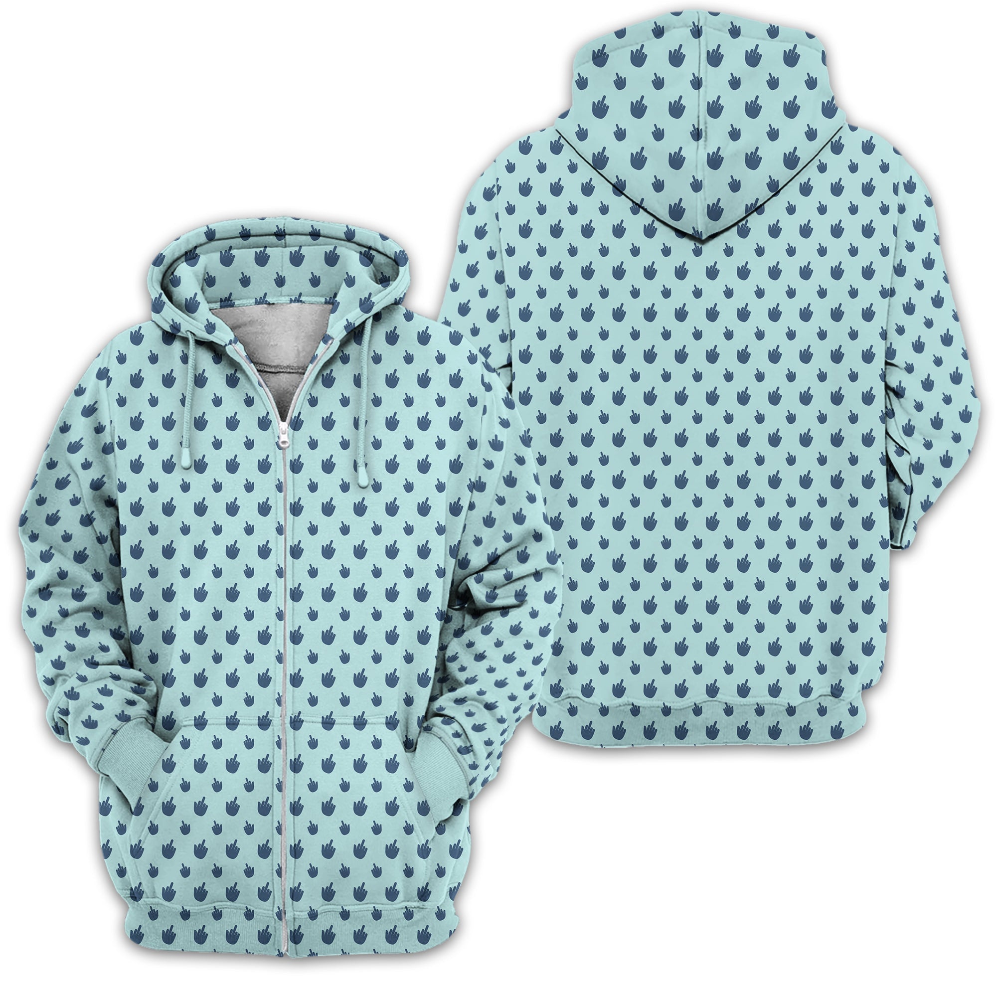 Middle Finger Funny Golf Polo Shirt, Gift For Golfers, Golf Gift For Him