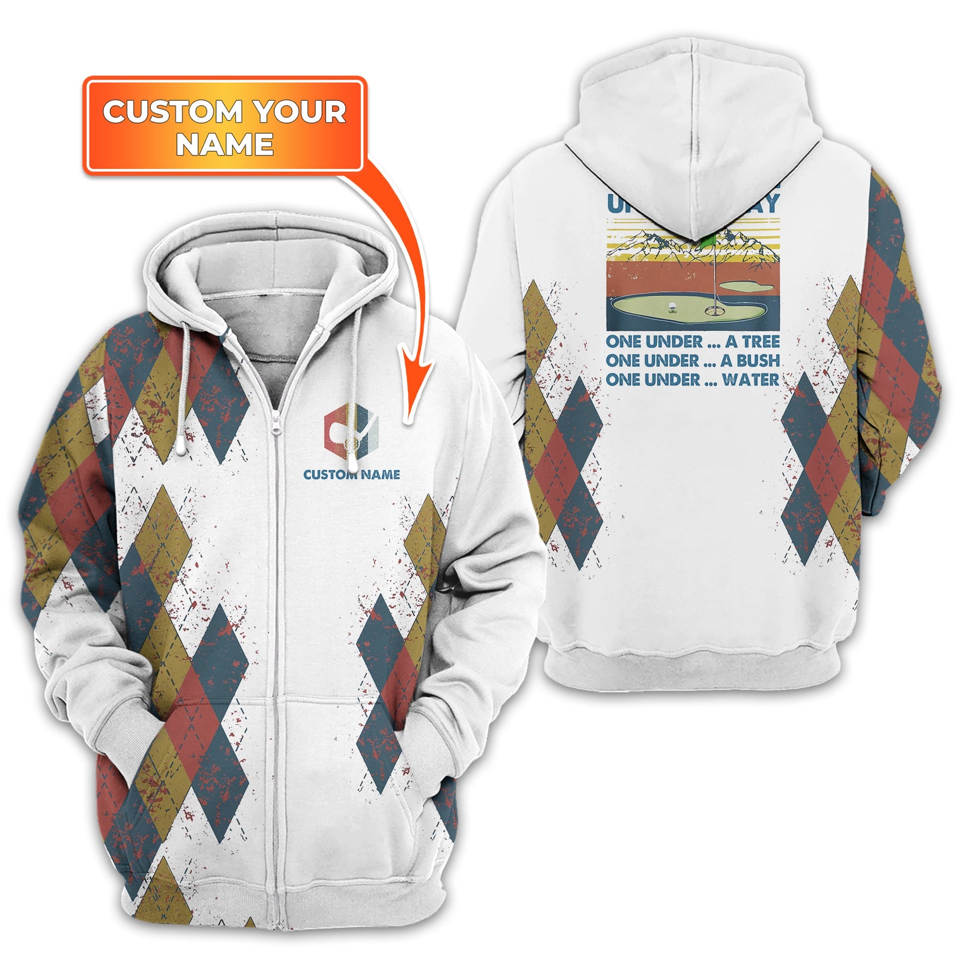 I Was One Under Today Custom Golf Polo Shirt, Golf Shirt For Men, Gift For Golfers