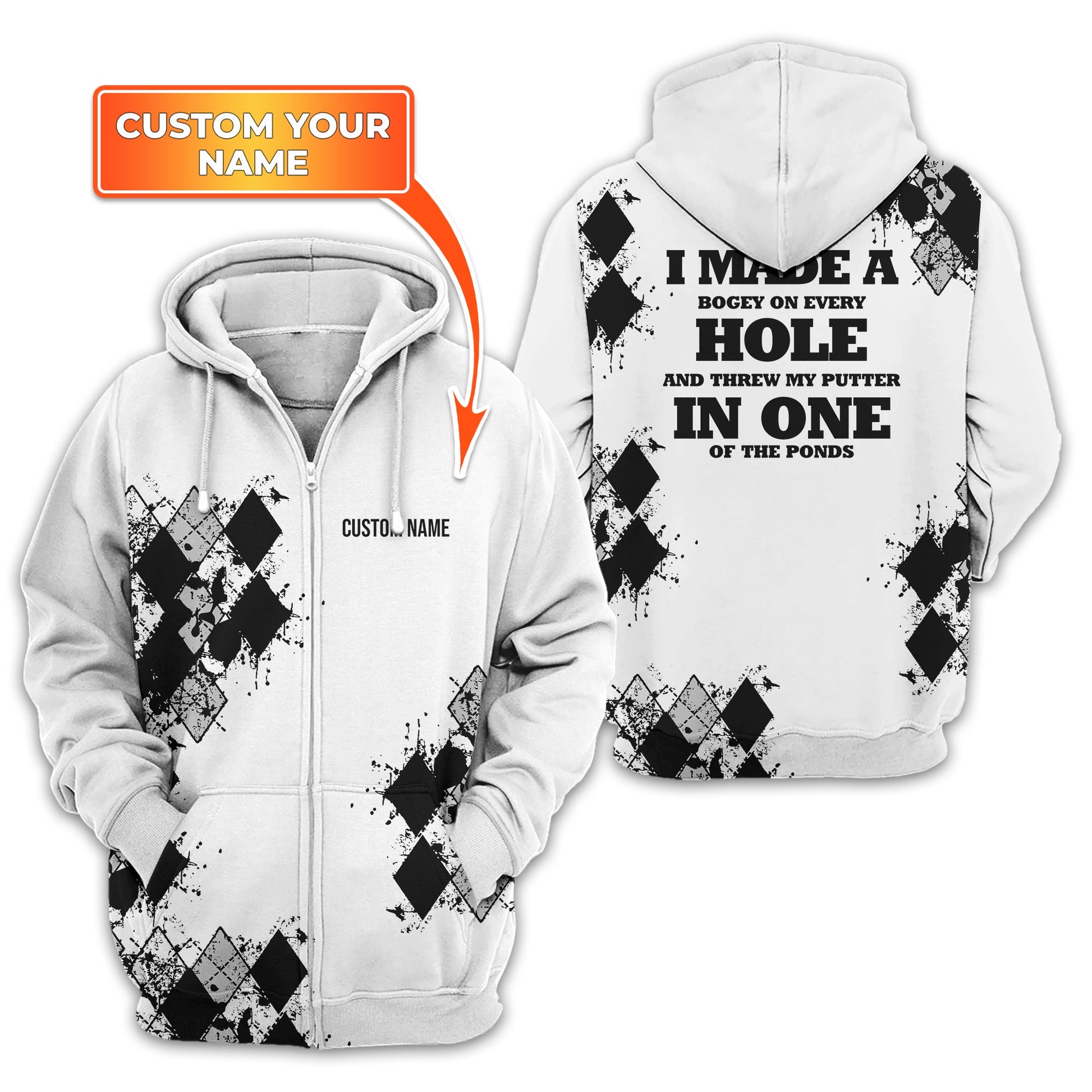 I Made A Bogey Personalized Golf Polo Shirt, Golf Shirt, Gift For Golfers