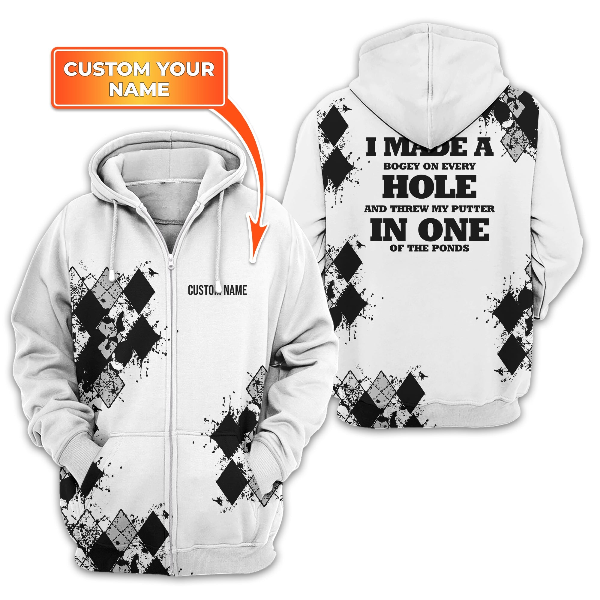 I Made A Bogey Personalized Golf Polo Shirt, Golf Shirt, Gift For Golfers