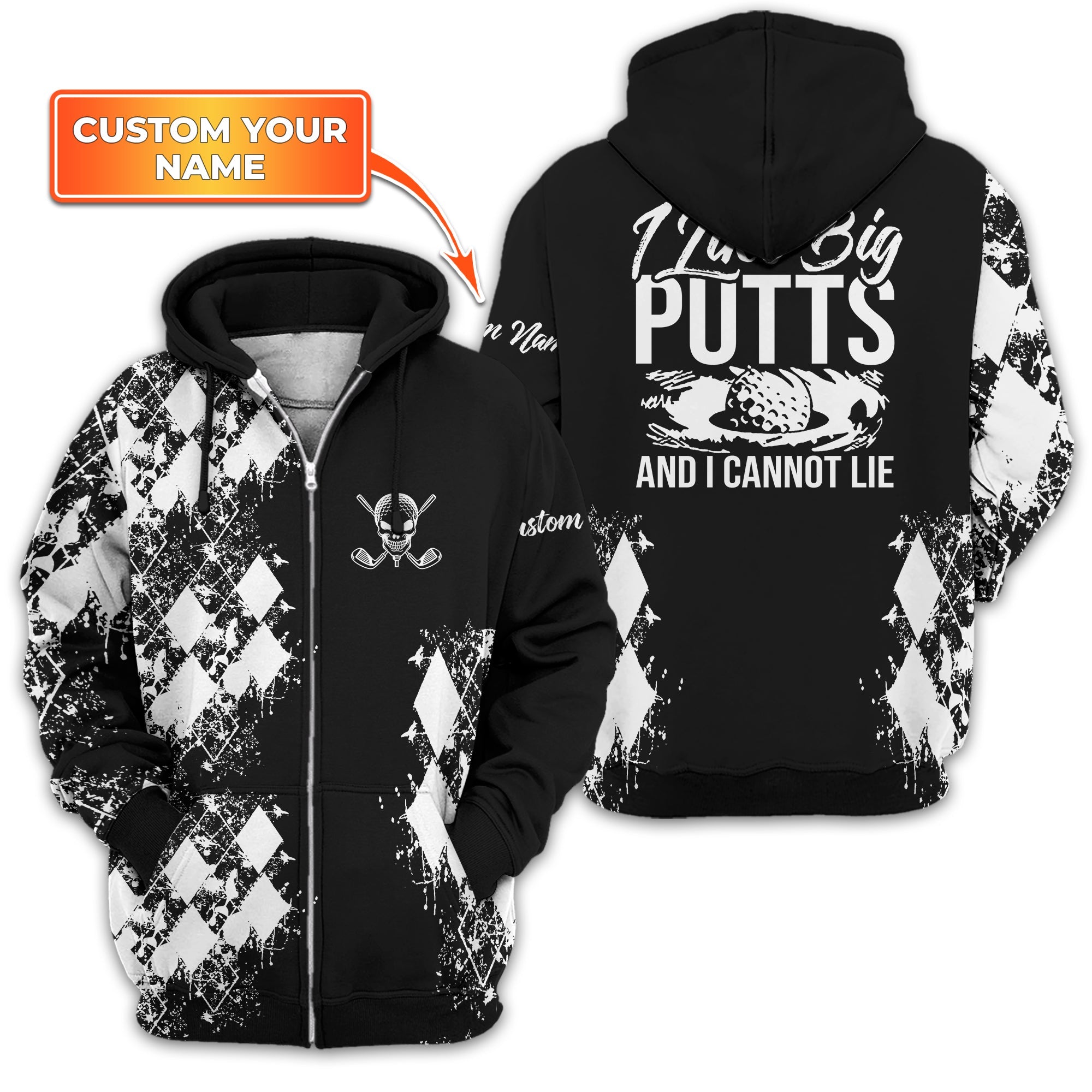 I Like Big Putts And I Cannot Lie Golf Polo Shirt, Gift For Golfers, Golf Gift For Men