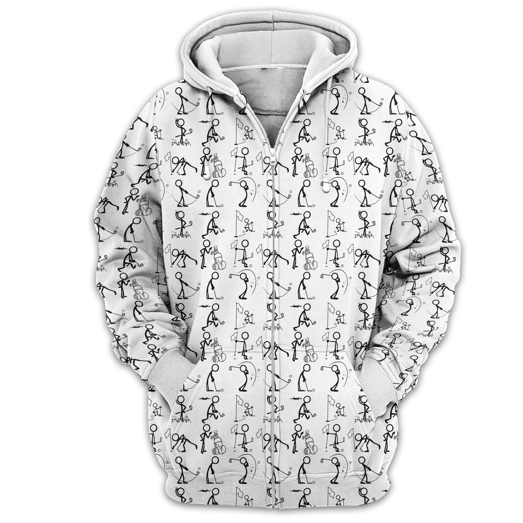 White Golf Polo Shirt, Funny Golf Shirt, Gift For Golfers