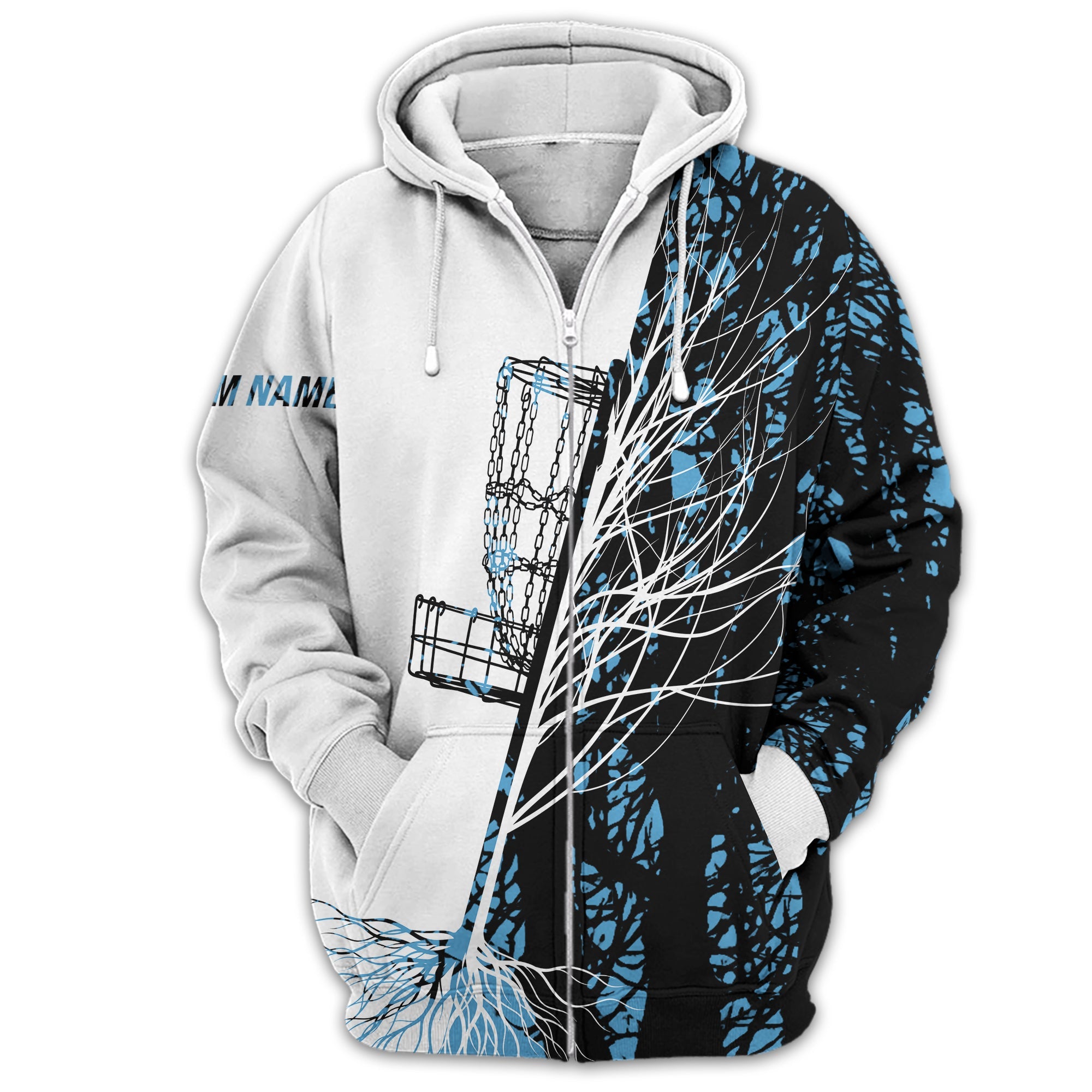 Personalized Tree And Basket Golf Polo Shirt, Gift For Golfers, Golf Gift For Men