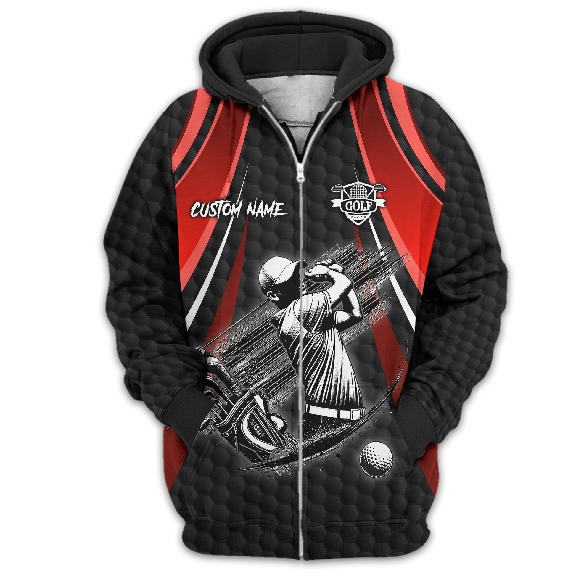 I Hate Golf Custom Men's Golf Polo Shirt, Funny Golf Shirt, Gift For Golfer