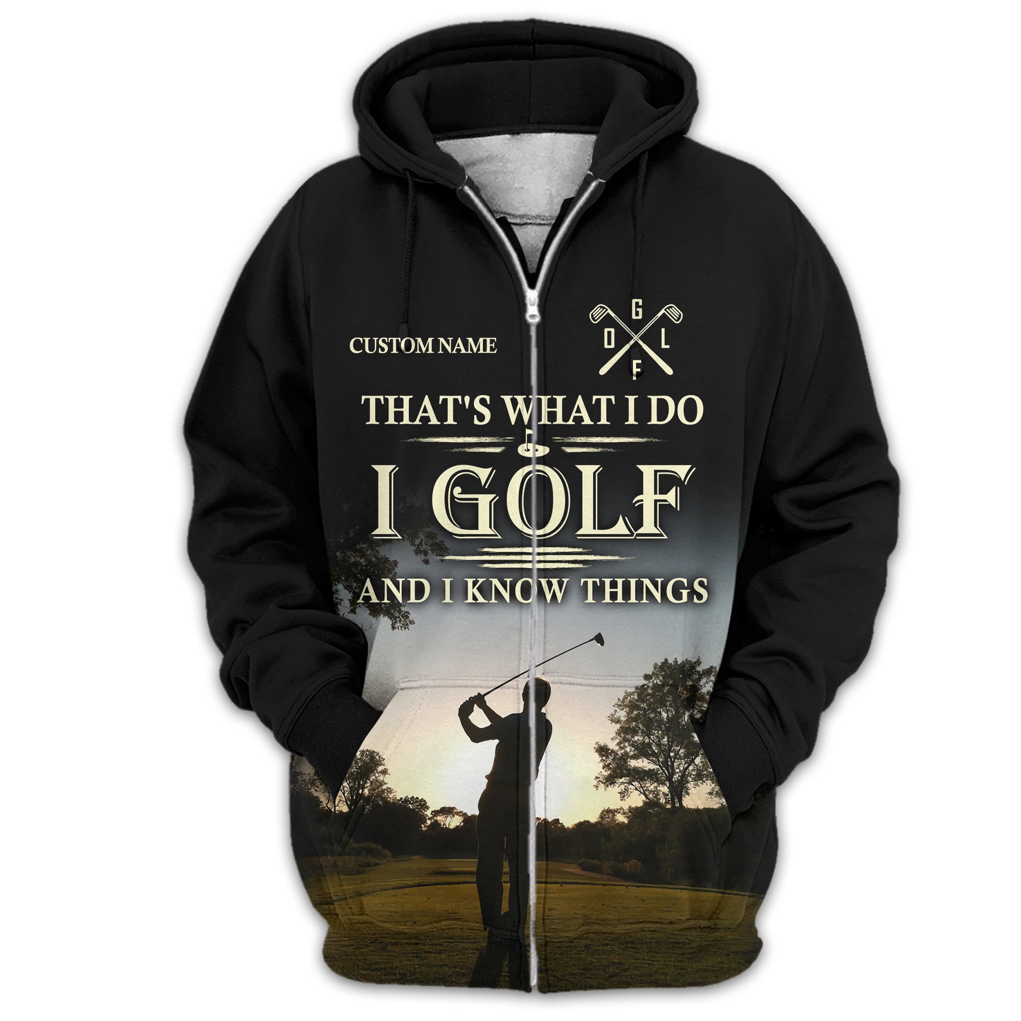 Thats What I Do I Golf, Personalized Golf Shirt, Unique Gift For Golfer