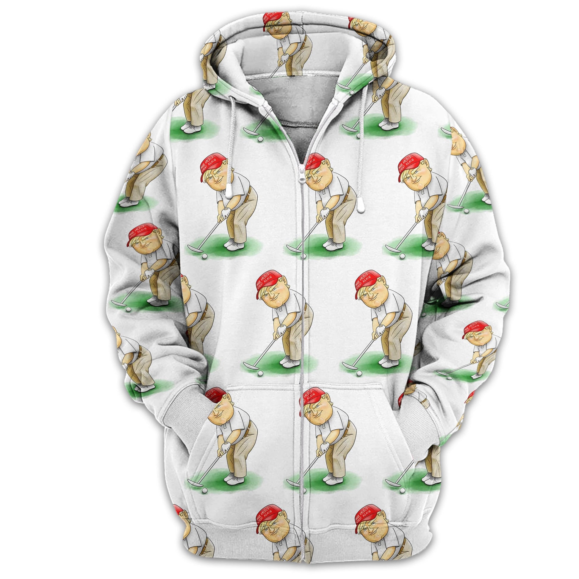 Trump Presidential Men's Golf Polo Shirt, Funny Golf Shirt, Gift For Golfers