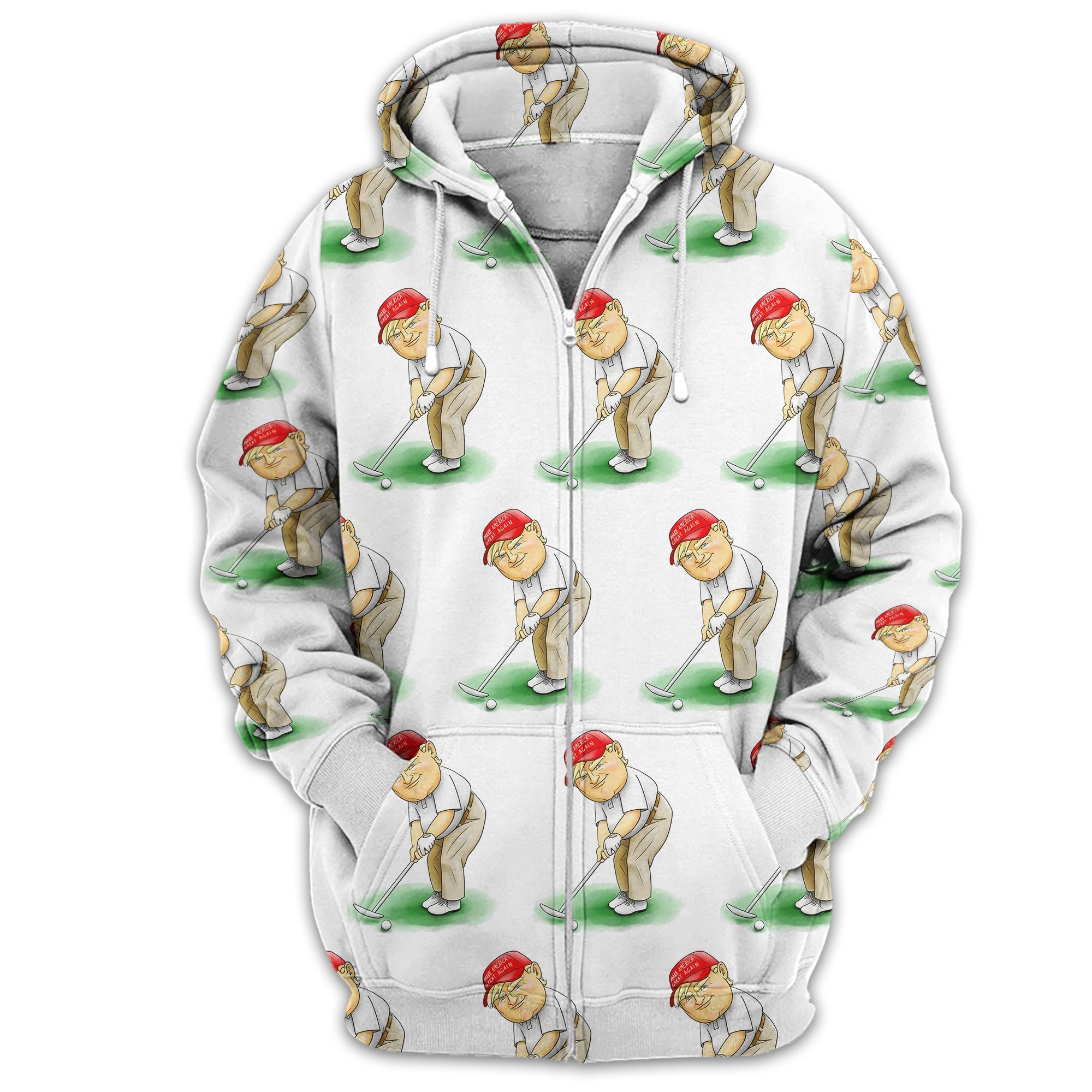 Trump Presidential Men's Golf Polo Shirt, Funny Golf Shirt, Gift For Golfers