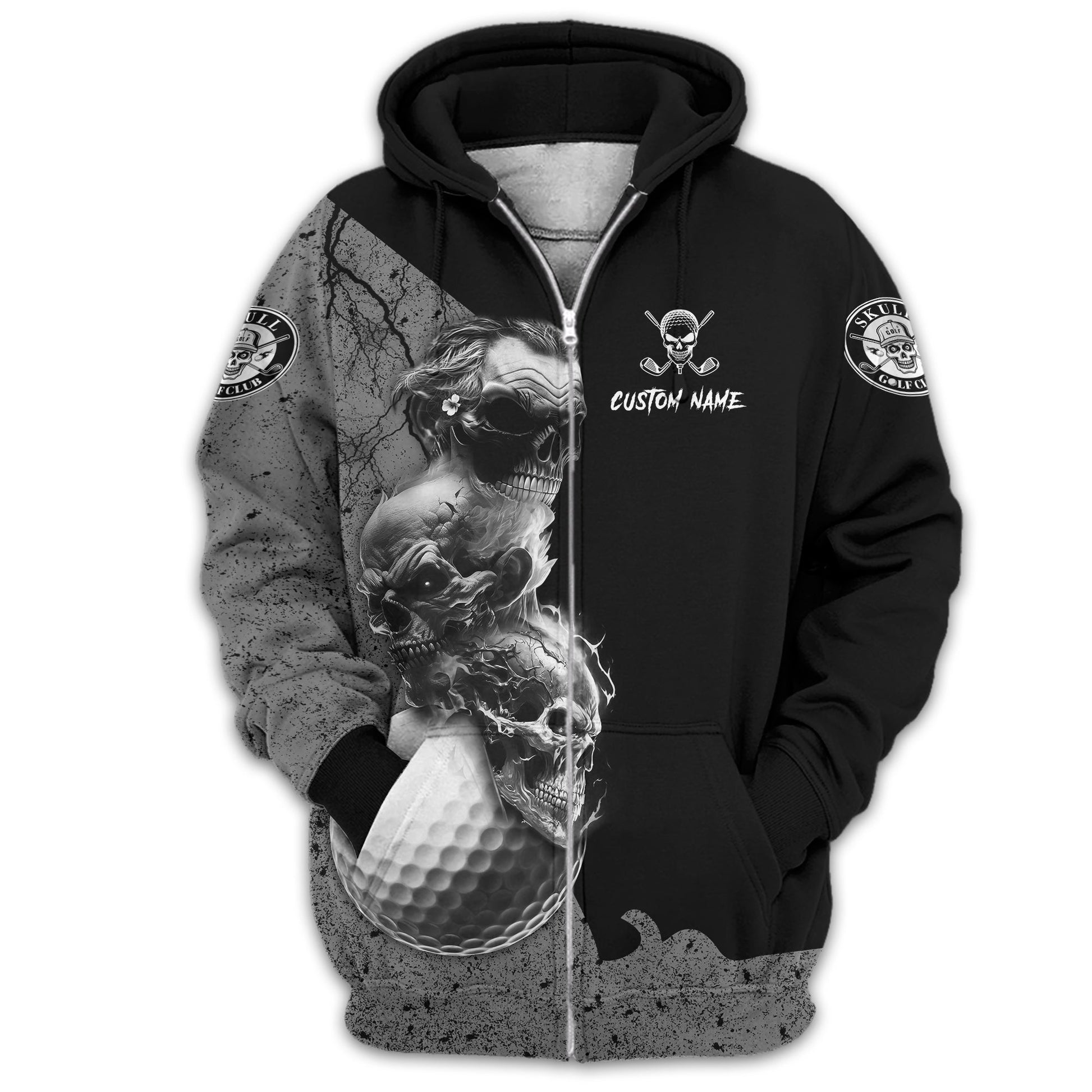 I Was One Under Today Custom Golf Polo Shirt, Skull Golf Shirt, Gift For Golfers, Funny Golf Polo Shirt