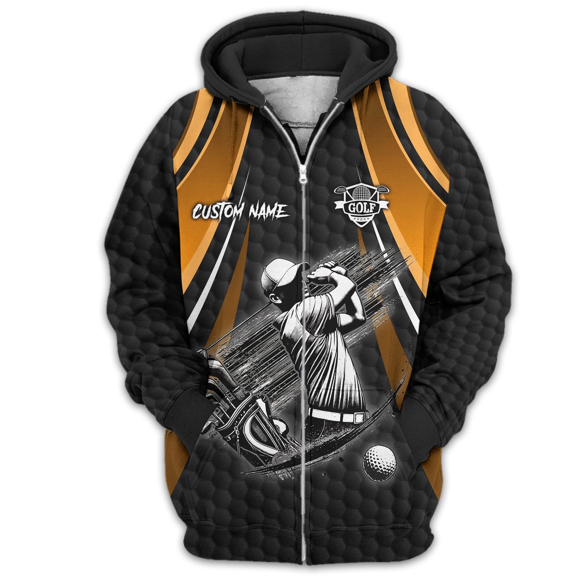 I Hate Golf Custom Men's Golf Polo Shirt, Funny Golf Shirt, Gift For Golfer