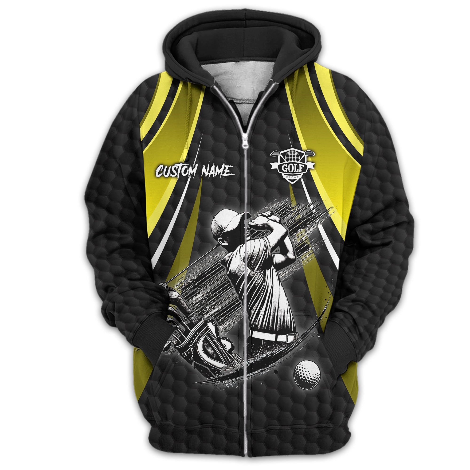 I Hate Golf Custom Men's Golf Polo Shirt, Funny Golf Shirt, Gift For Golfer