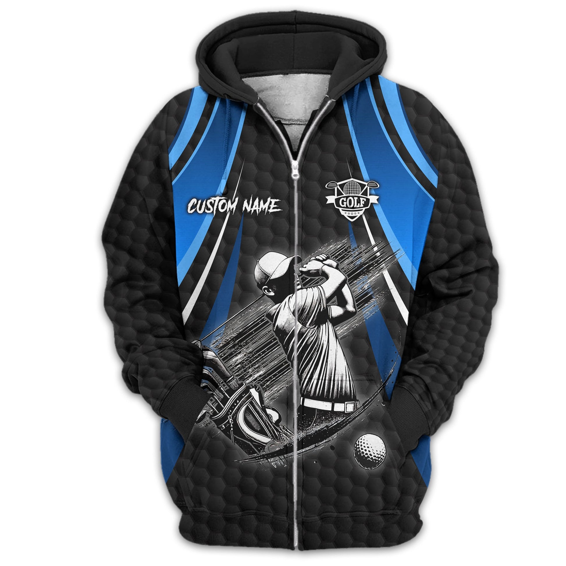 I Hate Golf Custom Men's Golf Polo Shirt, Funny Golf Shirt, Gift For Golfer