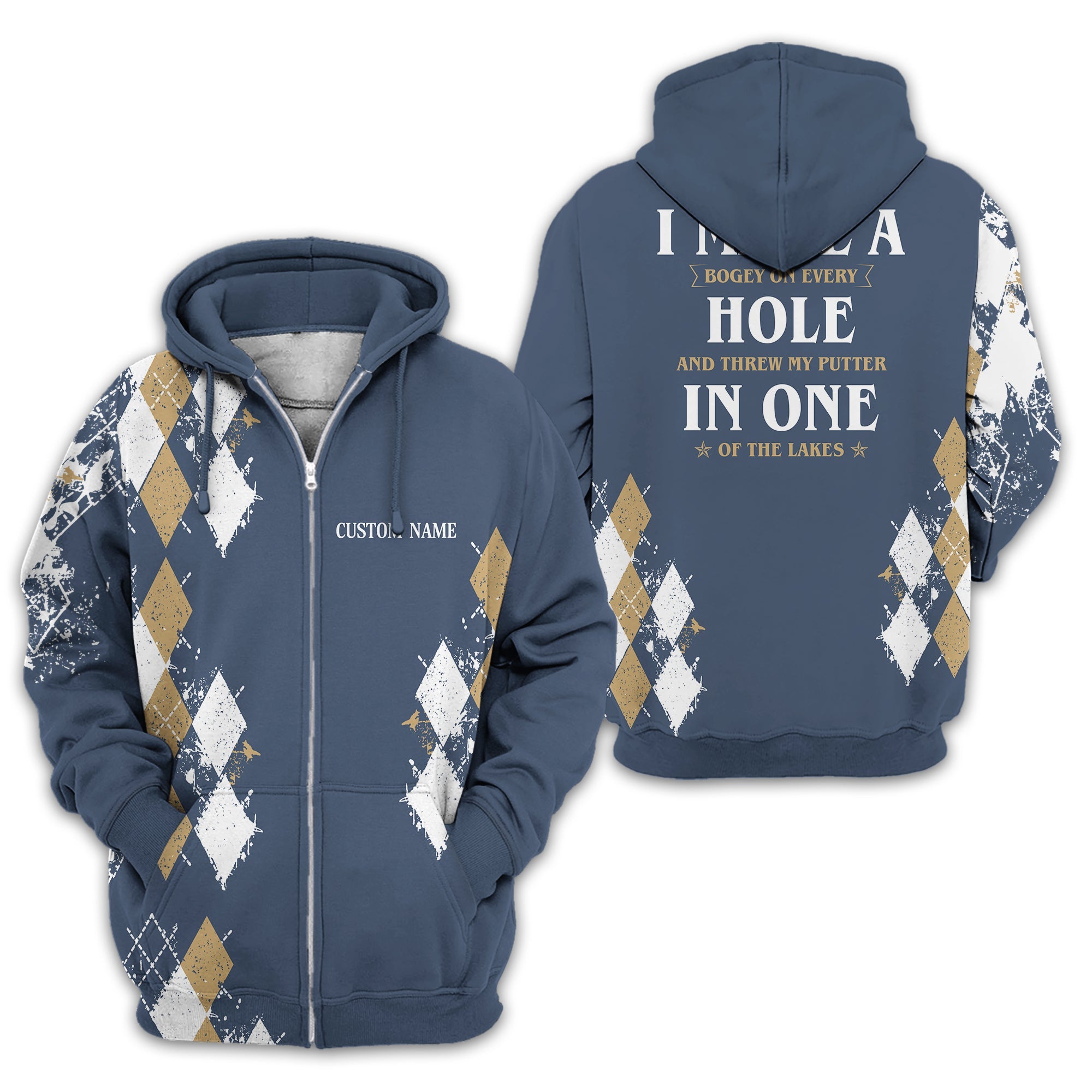 I Made A Bogey Personalized Golf Polo Shirt, Golf Shirt For Men, Gift For Golfers