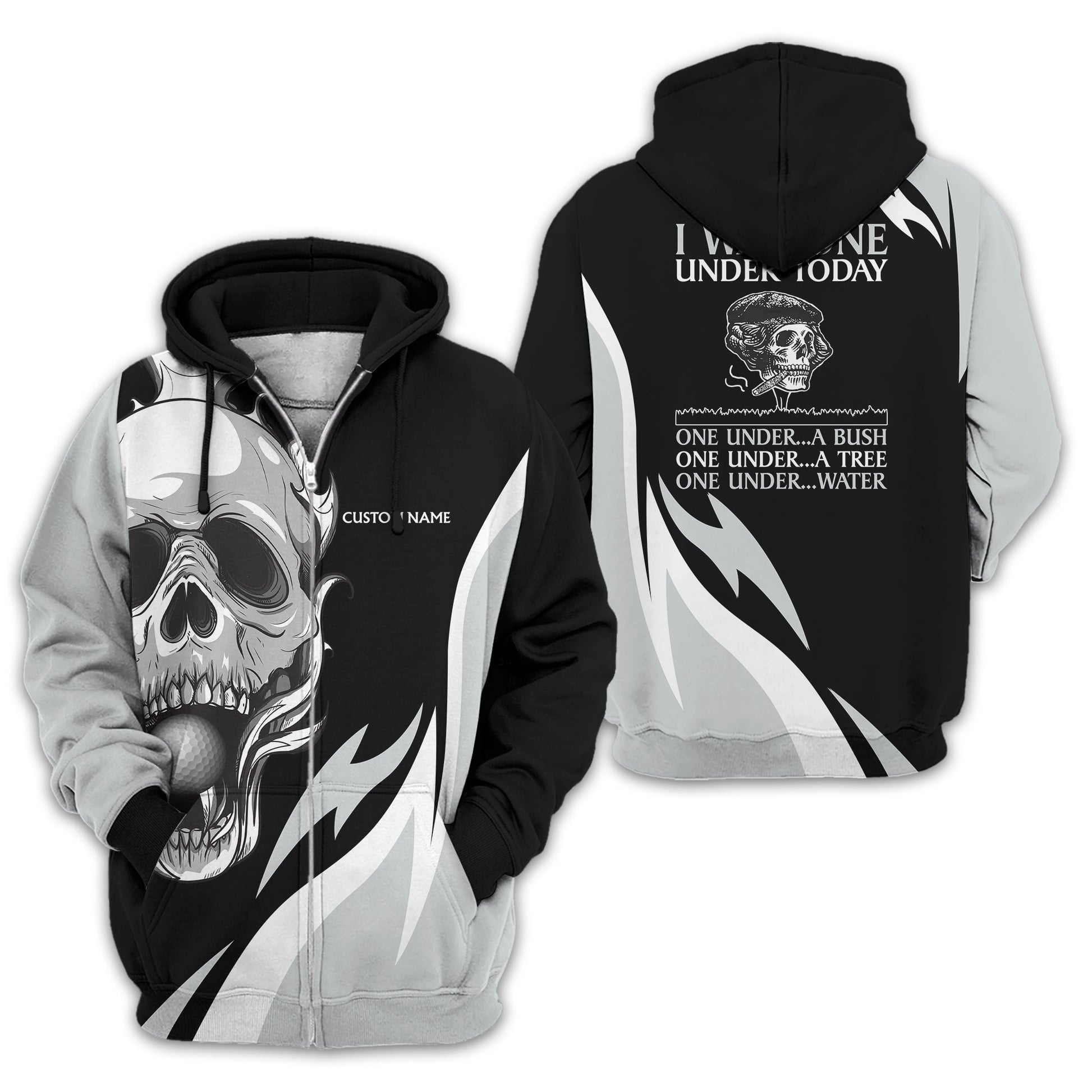 I Was One Under Today Personalized Golf Polo Shirt, Golf Shirt For Men, Gift For Golfers