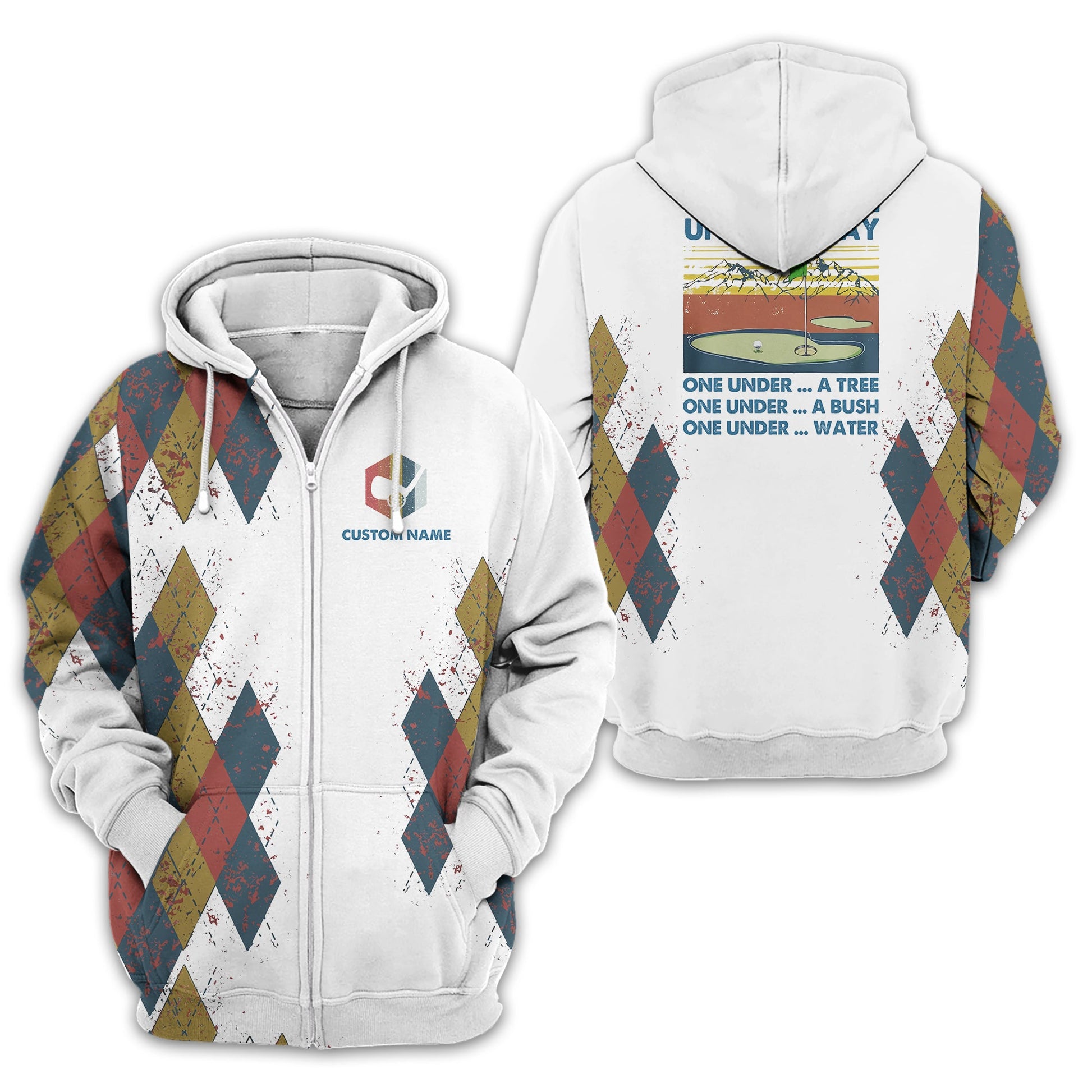 I Was One Under Today Custom Golf Polo Shirt, Golf Shirt For Men, Gift For Golfers