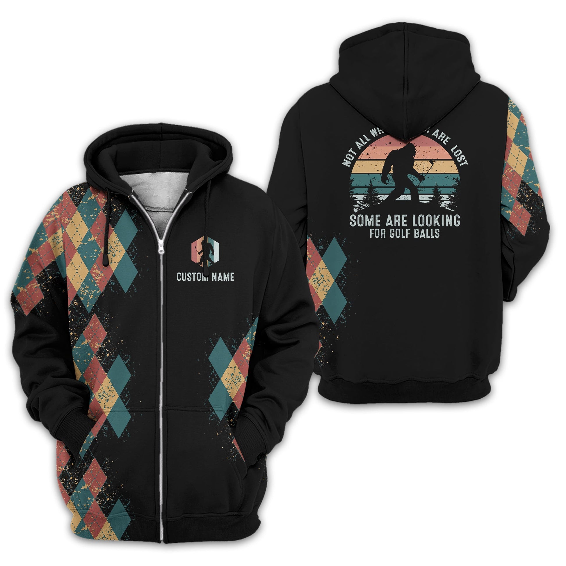 Not All Who Wander Are Lost Personalized Golf Polo Shirt, Golf Shirt For Men, Gift For Golfers