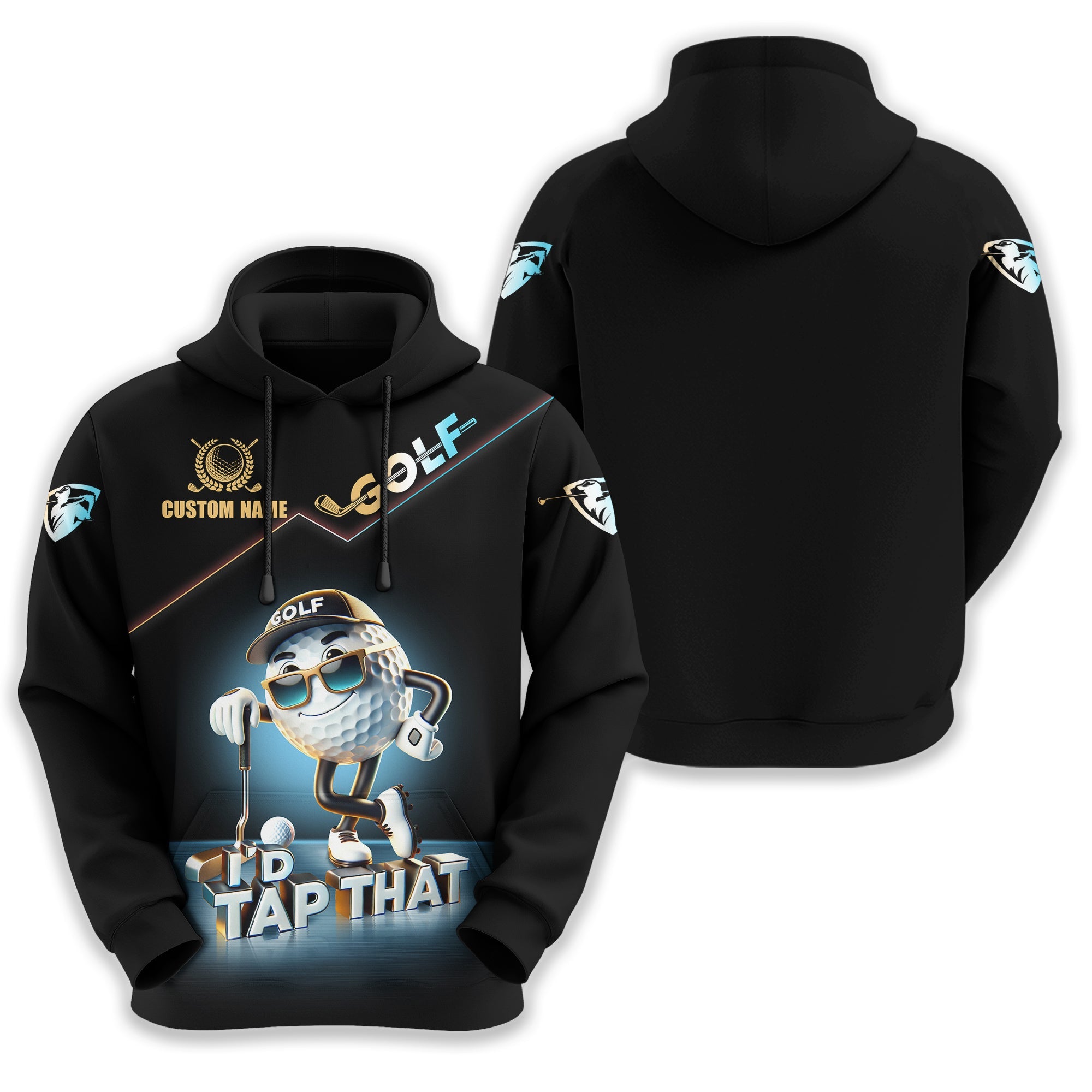 I'd Tap That Customize Golf Polo Shirt, Funny Golf Shirt, Golfing Apparel, Gift For Golfers