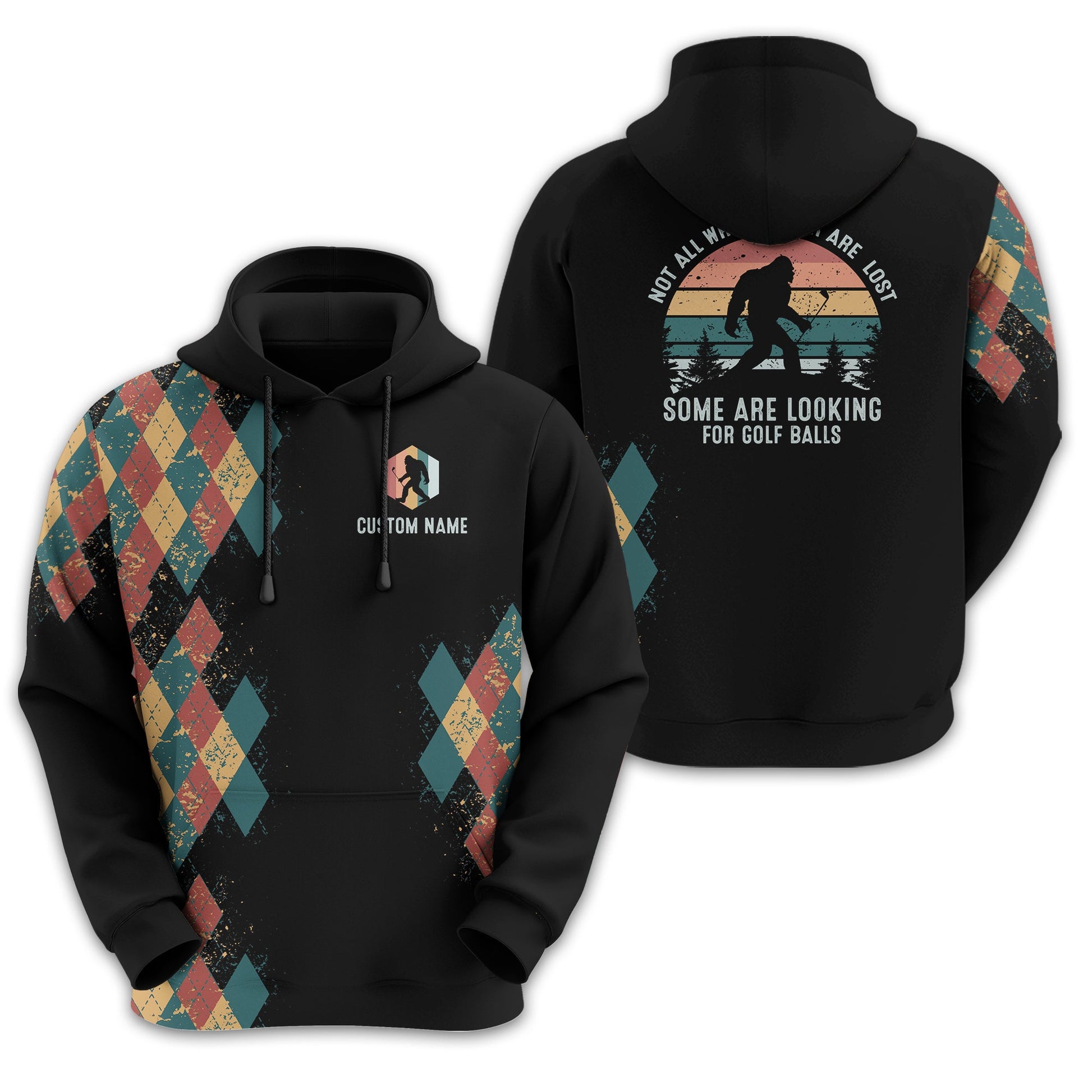 Not All Who Wander Are Lost Personalized Golf Polo Shirt, Golf Shirt For Men, Gift For Golfers