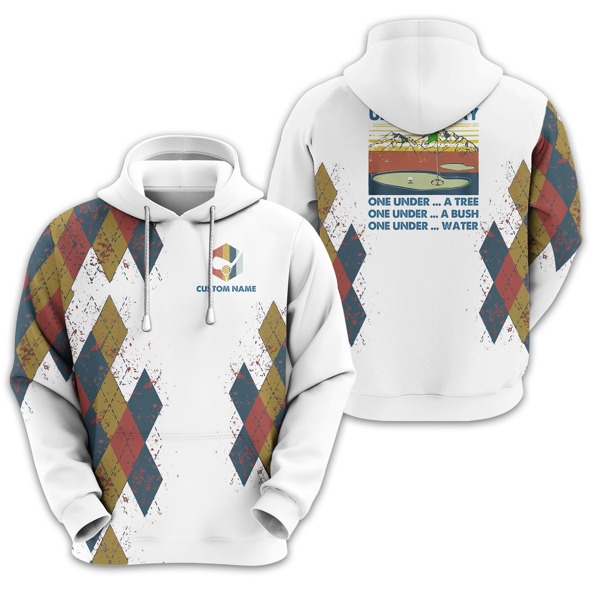 I Was One Under Today Custom Golf Polo Shirt, Golf Shirt For Men, Gift For Golfers