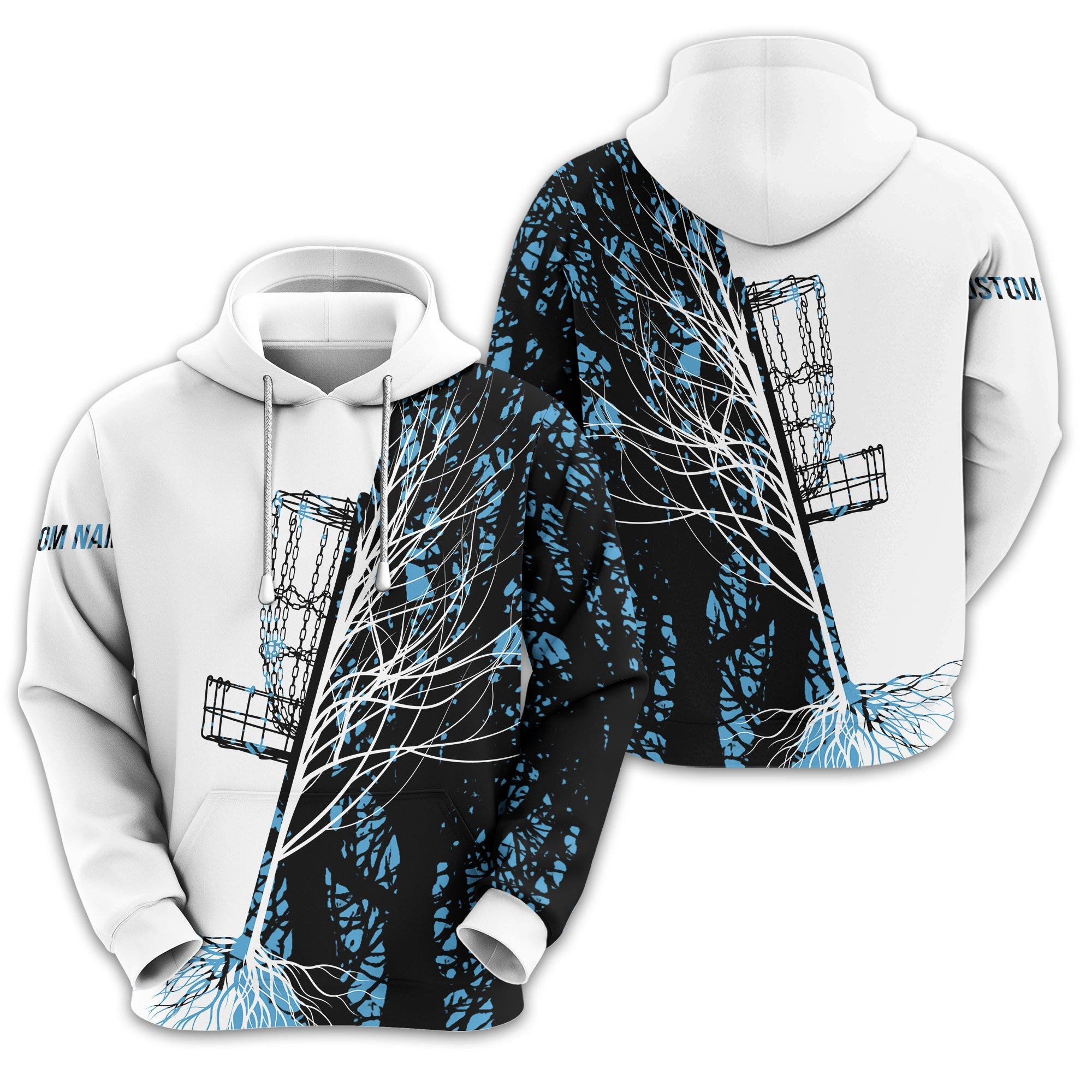 Personalized Tree And Basket Golf Polo Shirt, Gift For Golfers, Golf Gift For Men