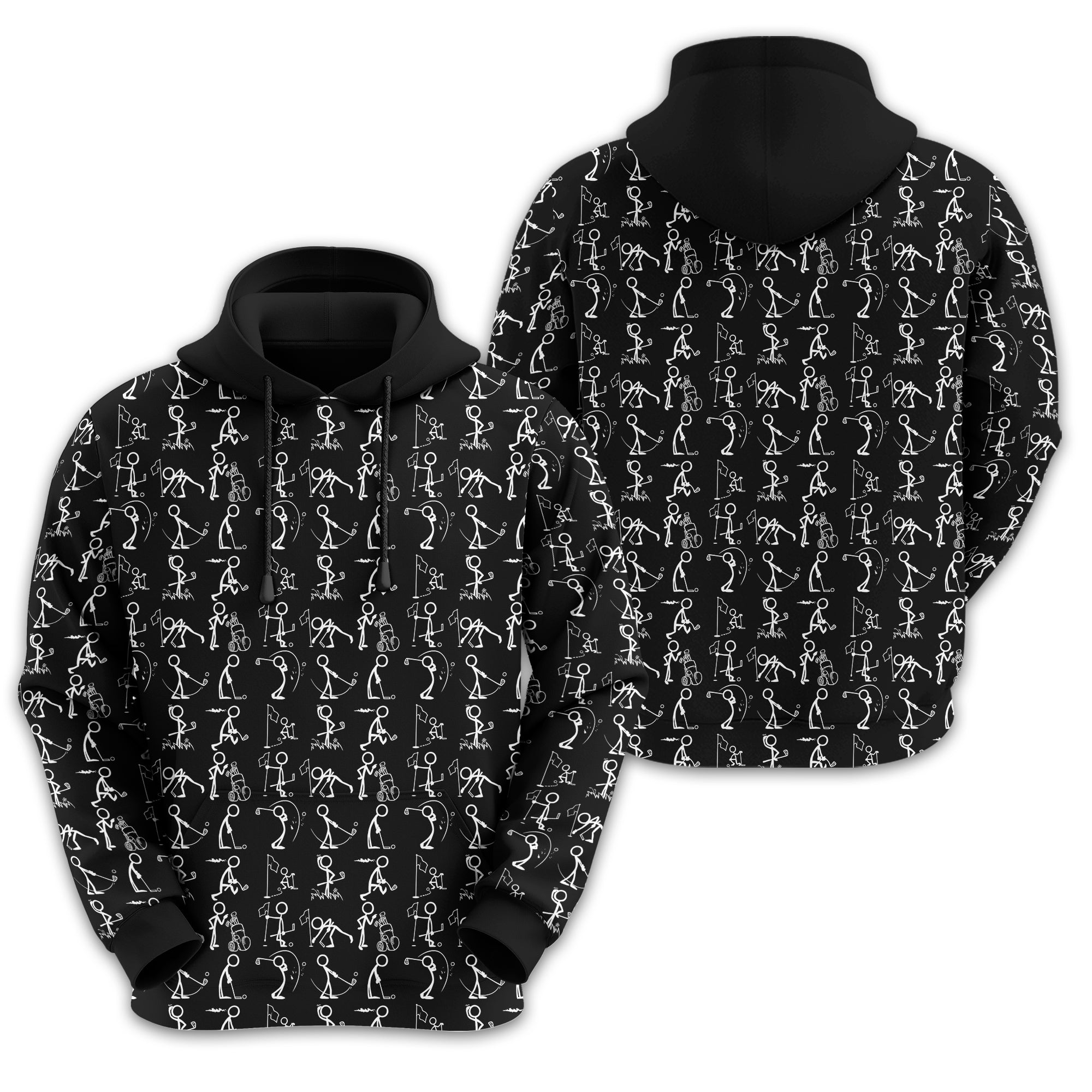 Black Golf Polo Shirt, Funny Golf Shirt, Gift For Golfers