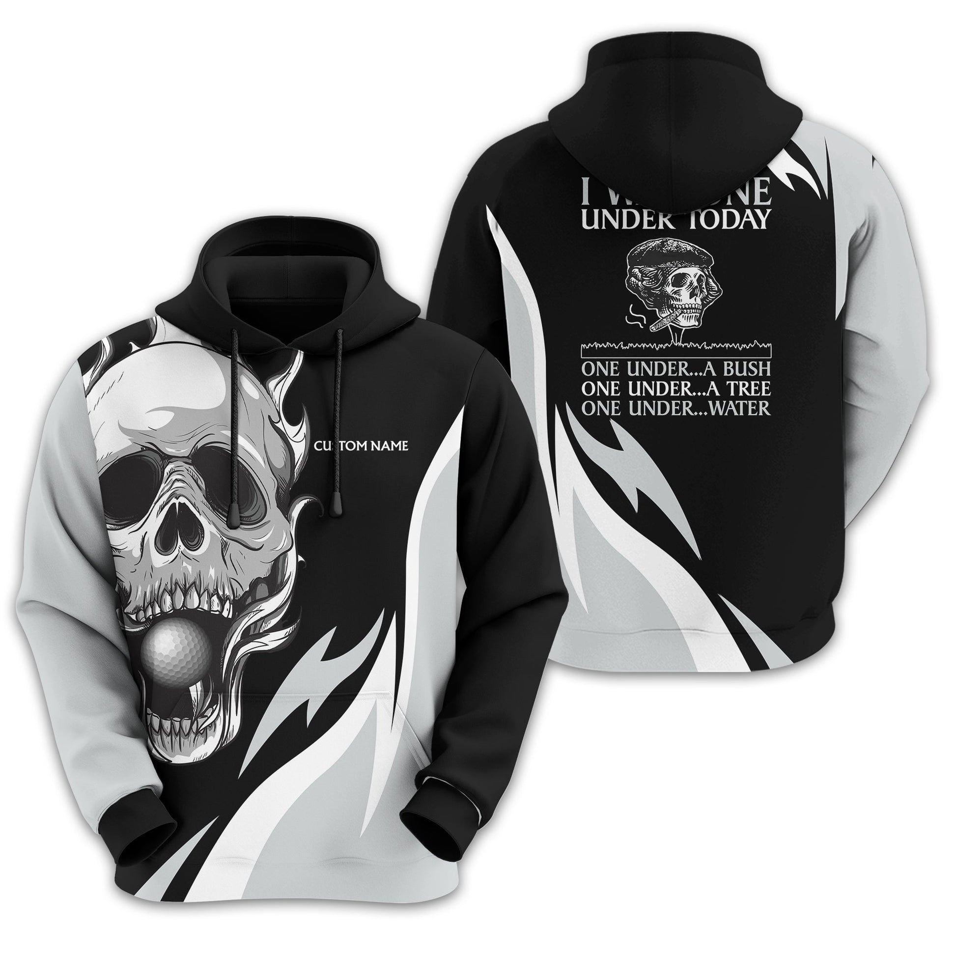 I Was One Under Today Personalized Golf Polo Shirt, Golf Shirt For Men, Gift For Golfers