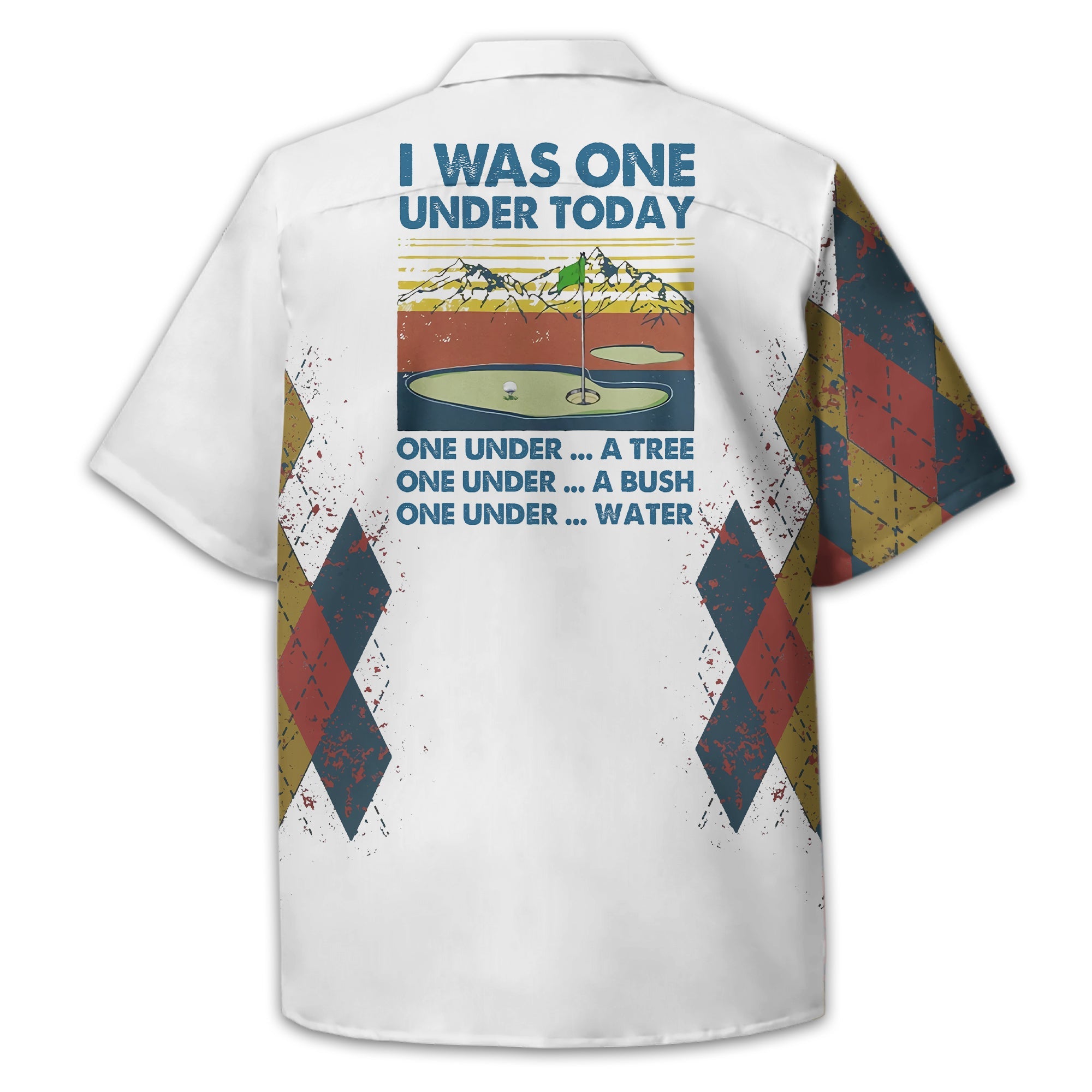 I Was One Under Today Custom Golf Polo Shirt, Golf Shirt For Men, Gift For Golfers