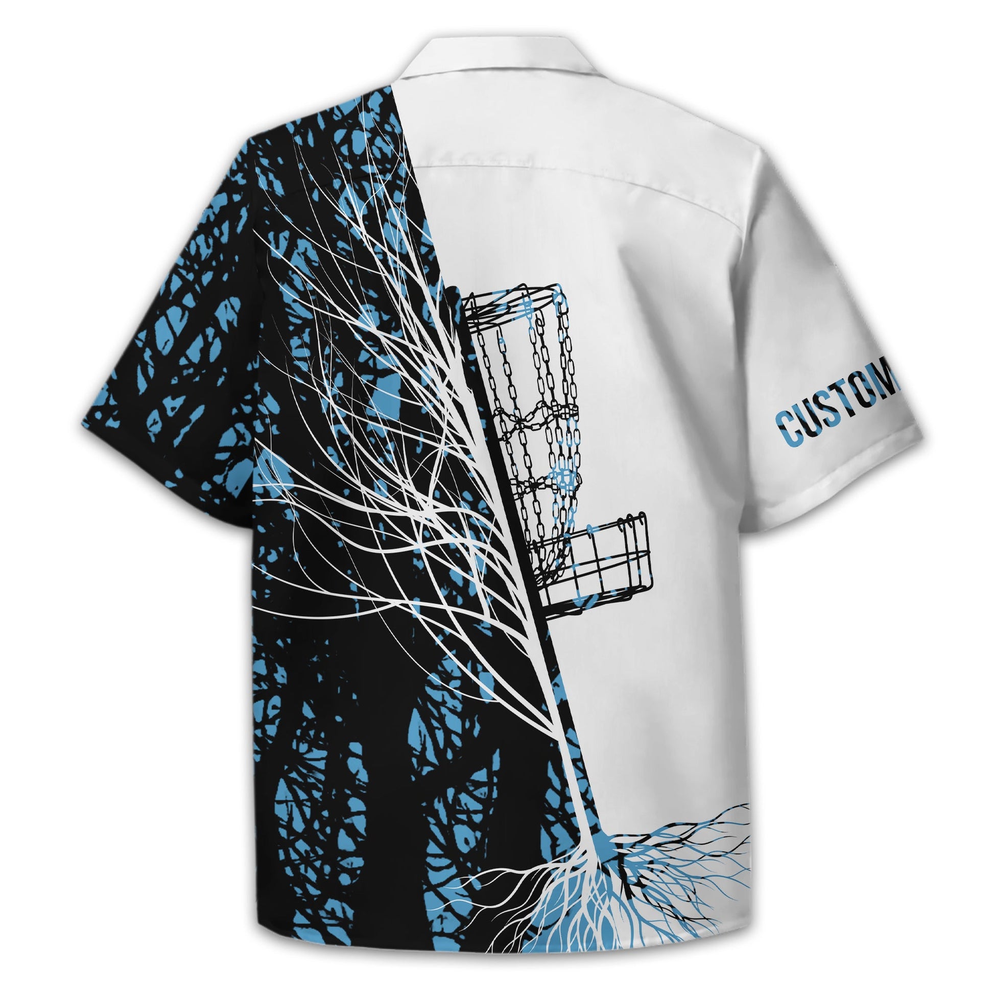 Personalized Tree And Basket Golf Polo Shirt, Gift For Golfers, Golf Gift For Men