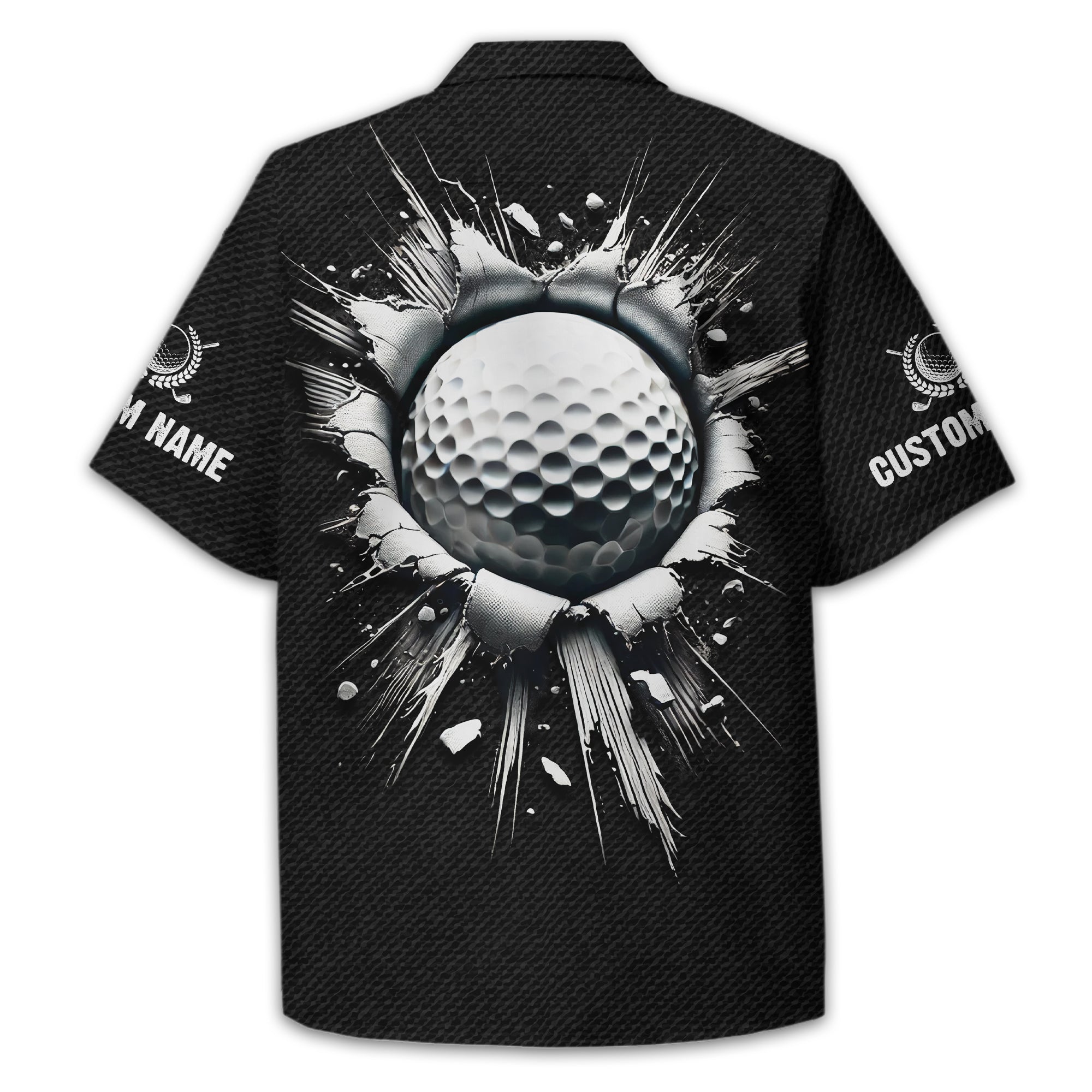 Personalized Black Golf Polo Shirt, Golf Shirt, Gift For Golfers