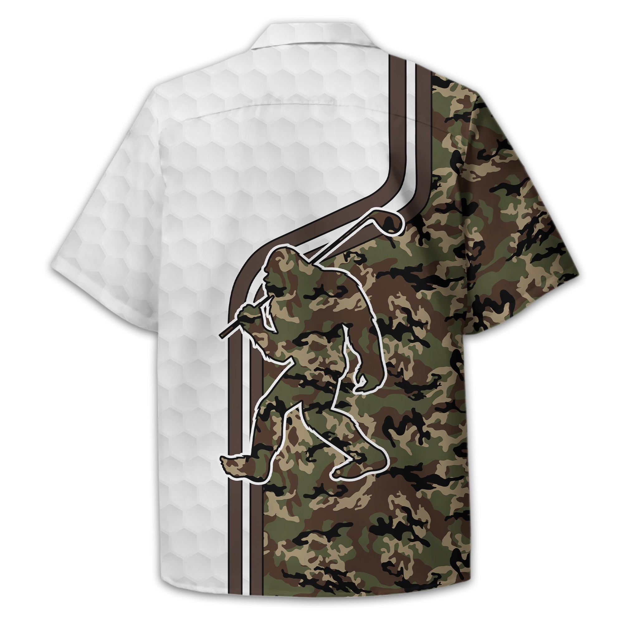 Funny Bigfoot Custom Golf Polo Shirt, Golf Shirt For Men, Gift For Golfers