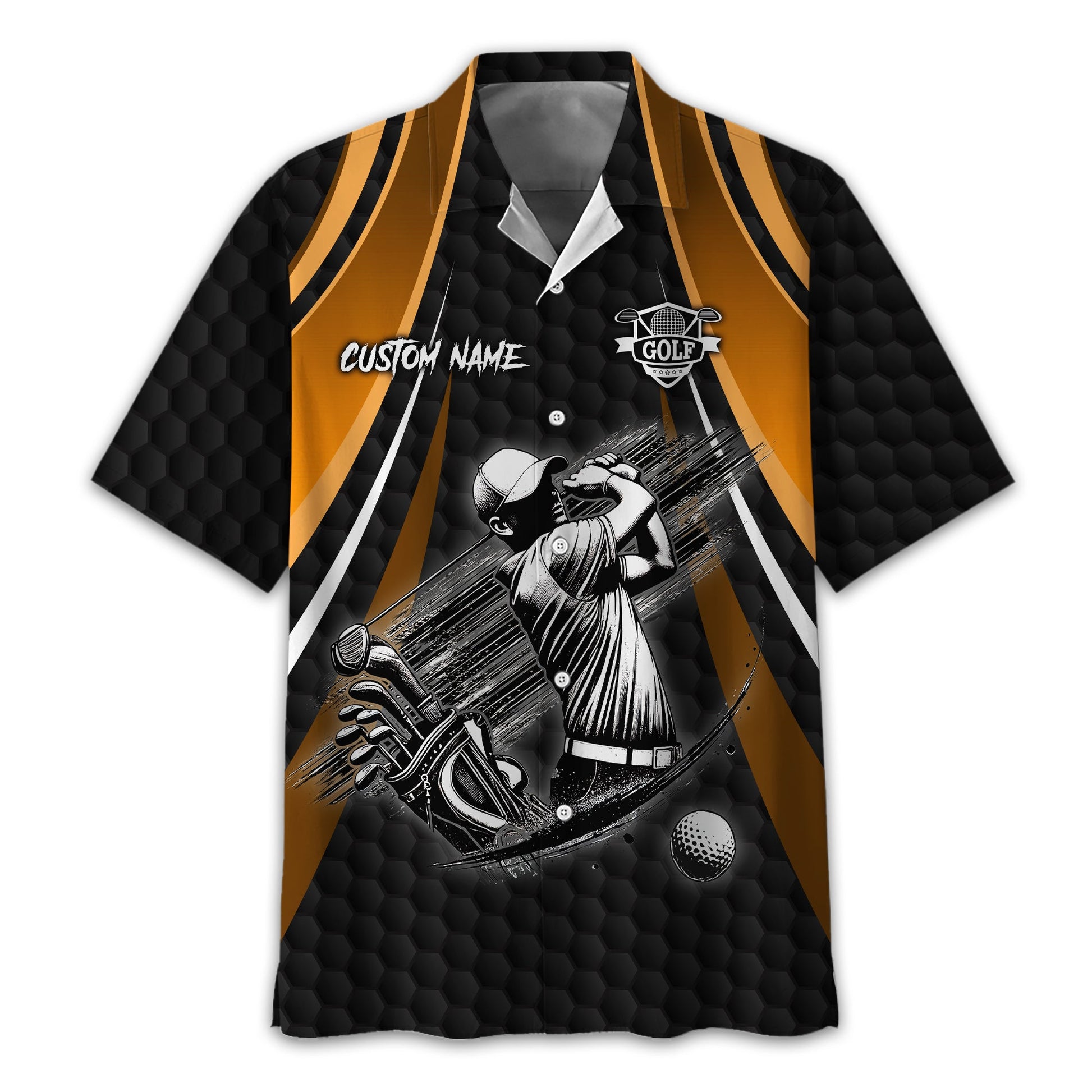 I Hate Golf Custom Men's Golf Polo Shirt, Funny Golf Shirt, Gift For Golfer