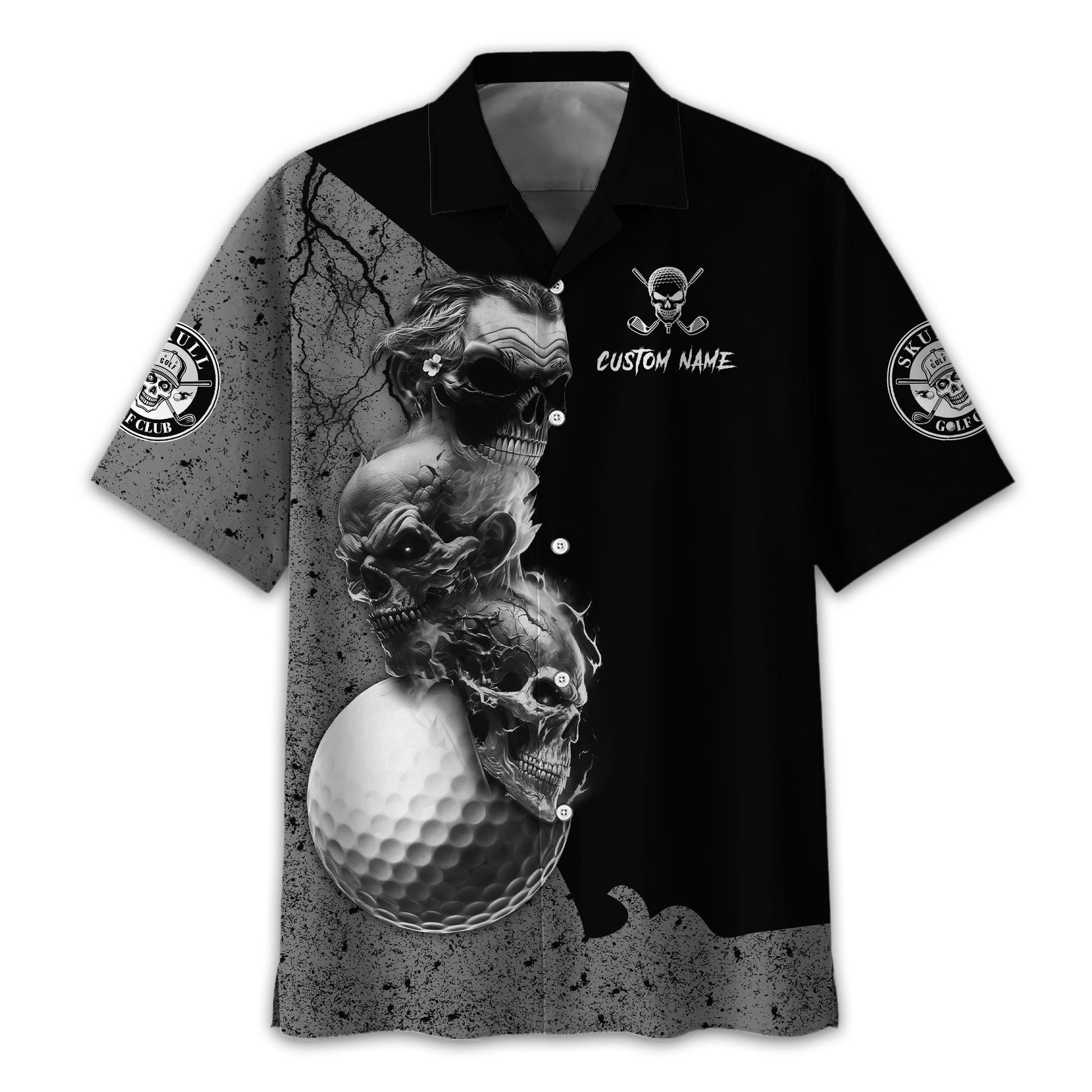 I Was One Under Today Custom Golf Polo Shirt, Skull Golf Shirt, Gift For Golfers, Funny Golf Polo Shirt