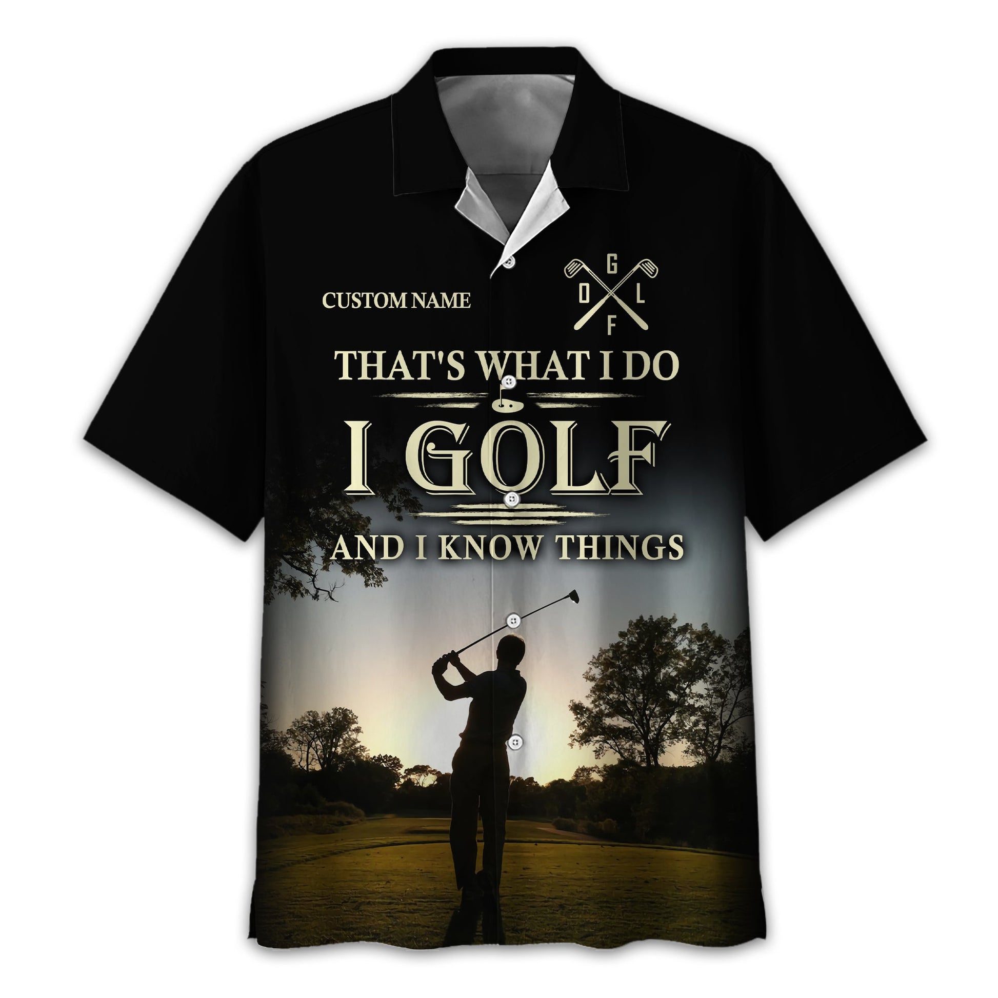 Thats What I Do I Golf, Personalized Golf Shirt, Unique Gift For Golfer