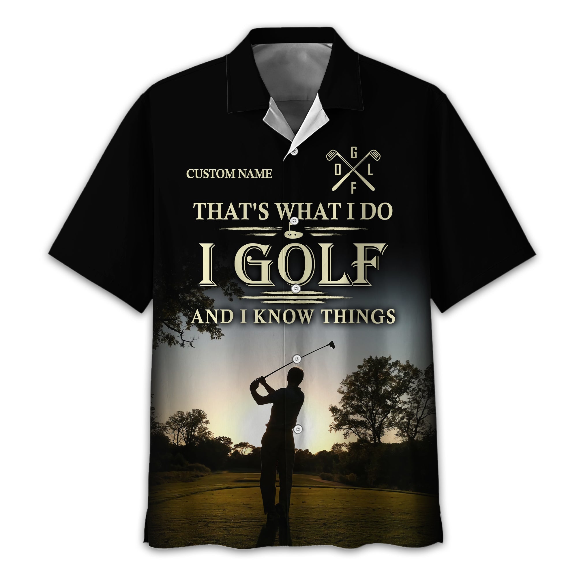 Thats What I Do I Golf, Personalized Golf Shirt, Unique Gift For Golfer