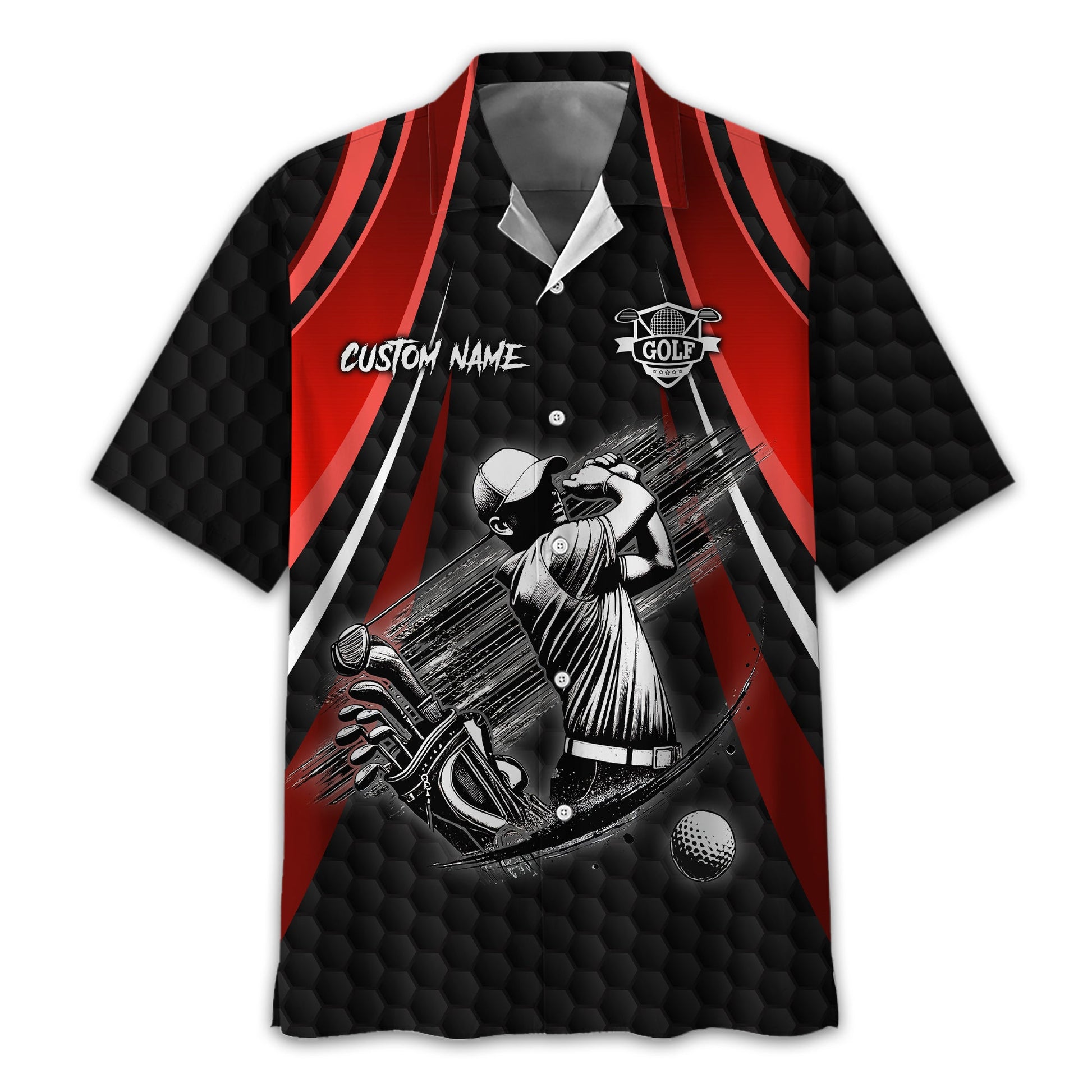 I Hate Golf Custom Men's Golf Polo Shirt, Funny Golf Shirt, Gift For Golfer