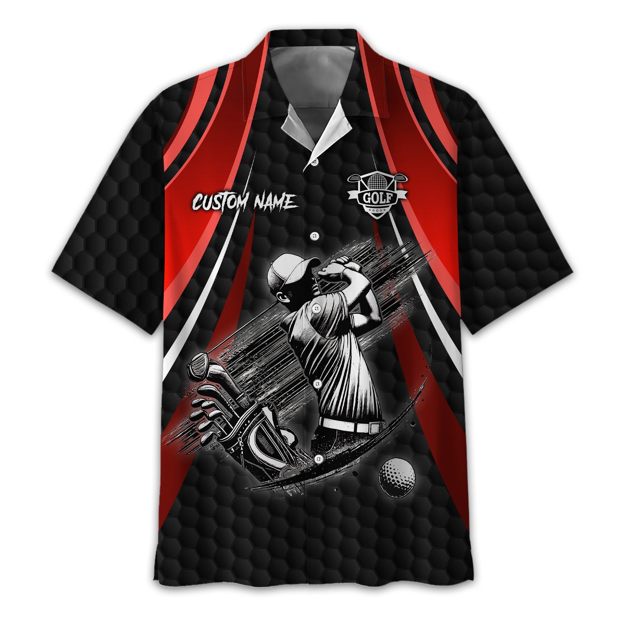 I Hate Golf Custom Men's Golf Polo Shirt, Funny Golf Shirt, Gift For Golfer