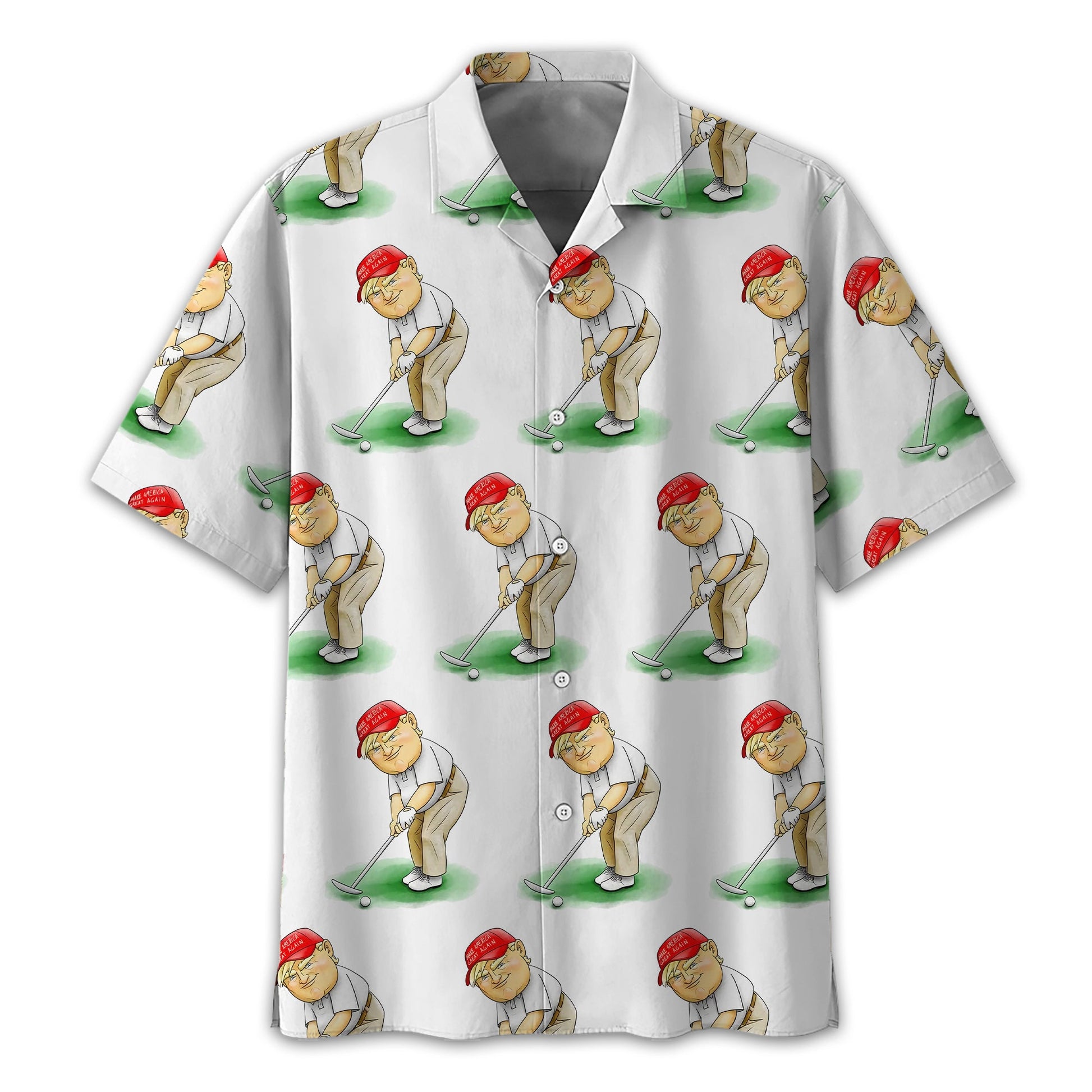 Trump Presidential Men's Golf Polo Shirt, Funny Golf Shirt, Gift For Golfers