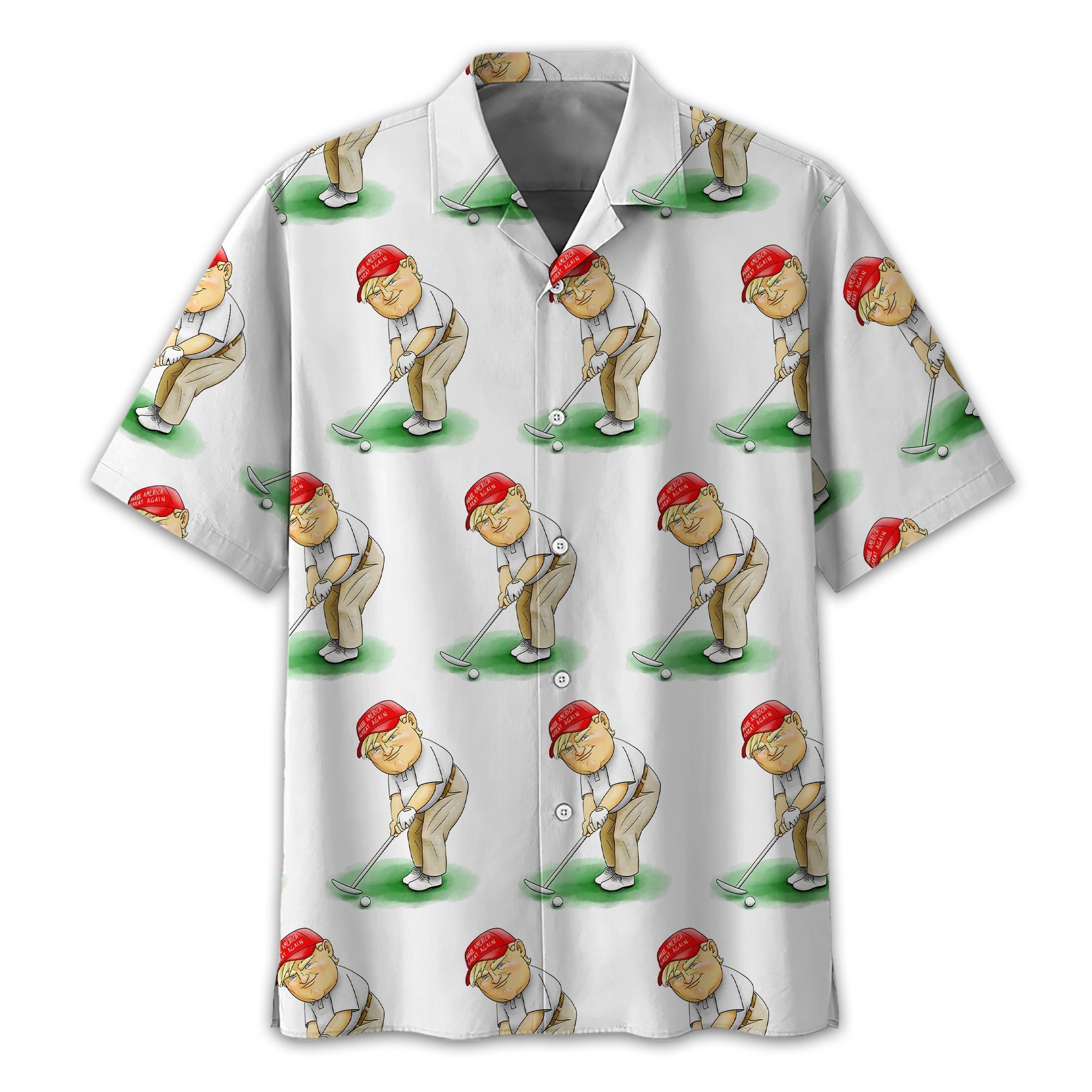 Trump Presidential Men's Golf Polo Shirt, Funny Golf Shirt, Gift For Golfers