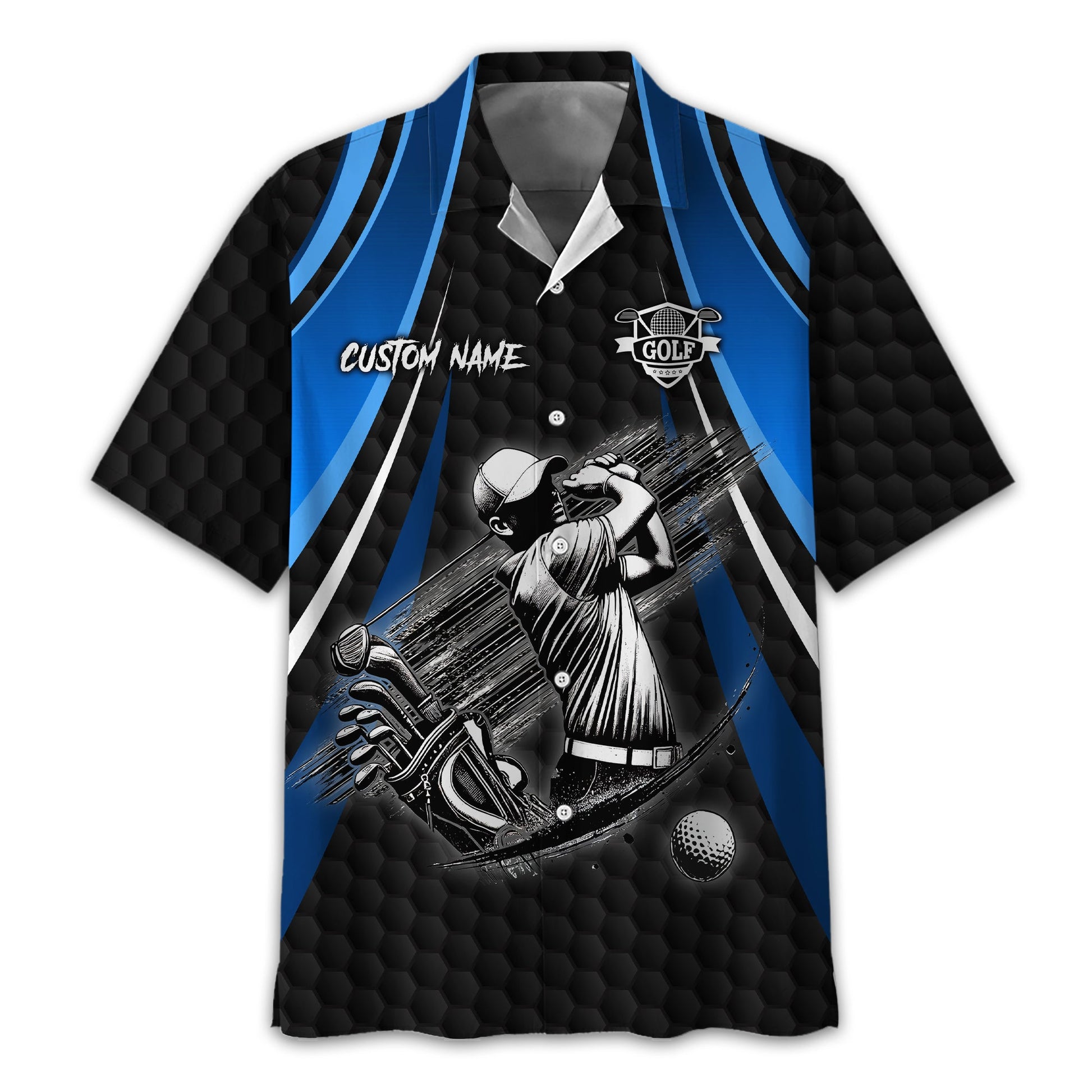 I Hate Golf Custom Men's Golf Polo Shirt, Funny Golf Shirt, Gift For Golfer