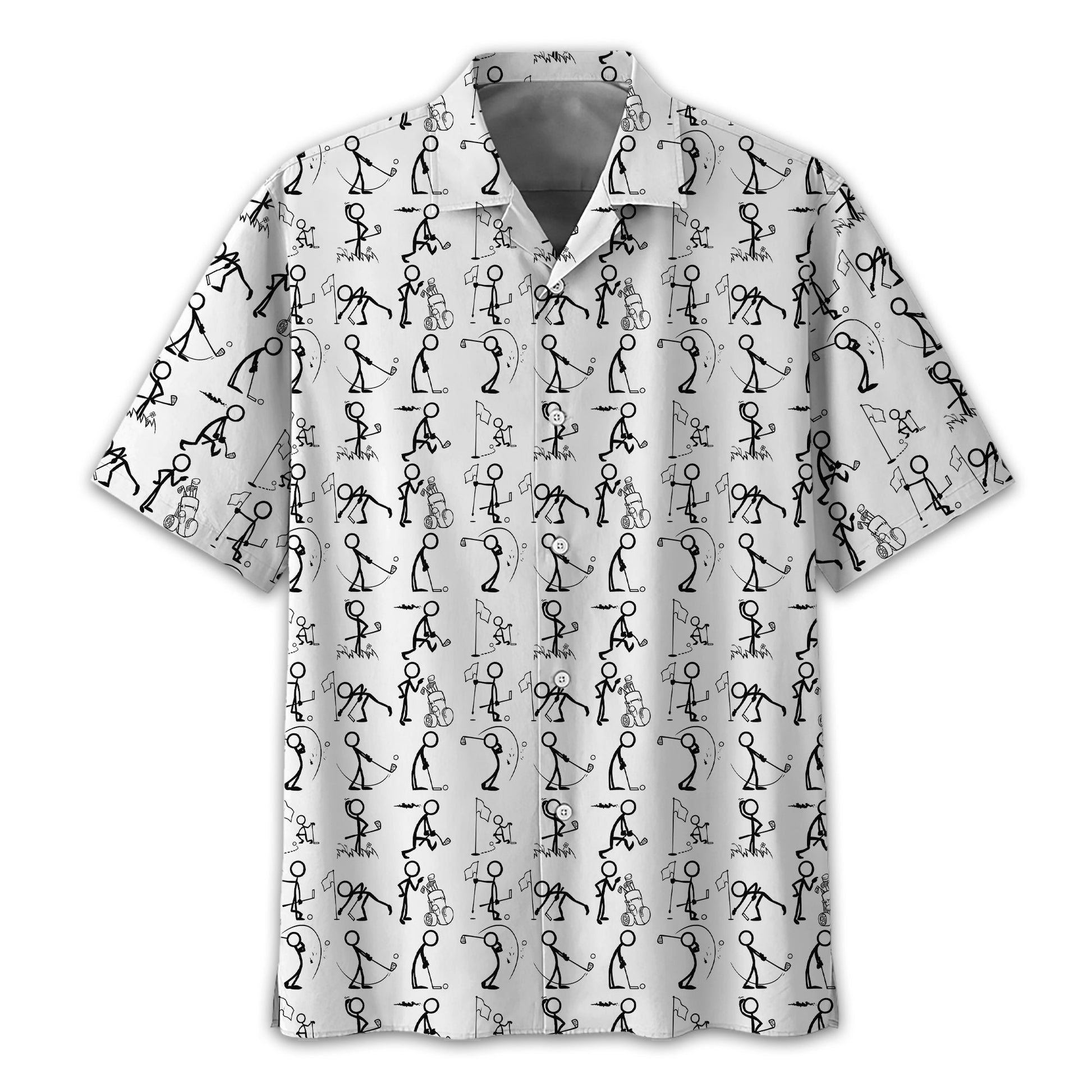 White Golf Polo Shirt, Funny Golf Shirt, Gift For Golfers