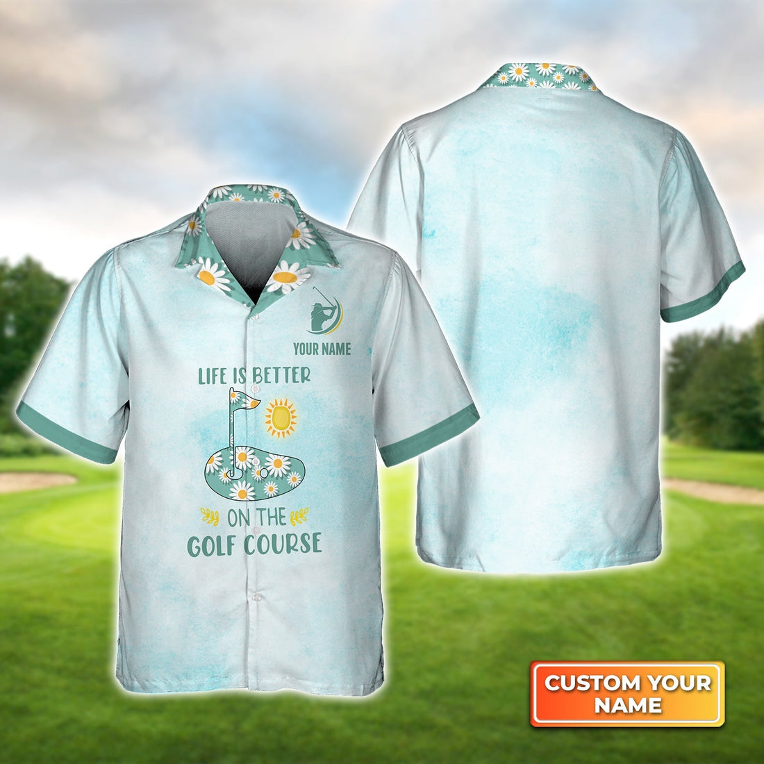 Life Is Better On The Golf - Personalized Name 3D Hawaiian Shirt