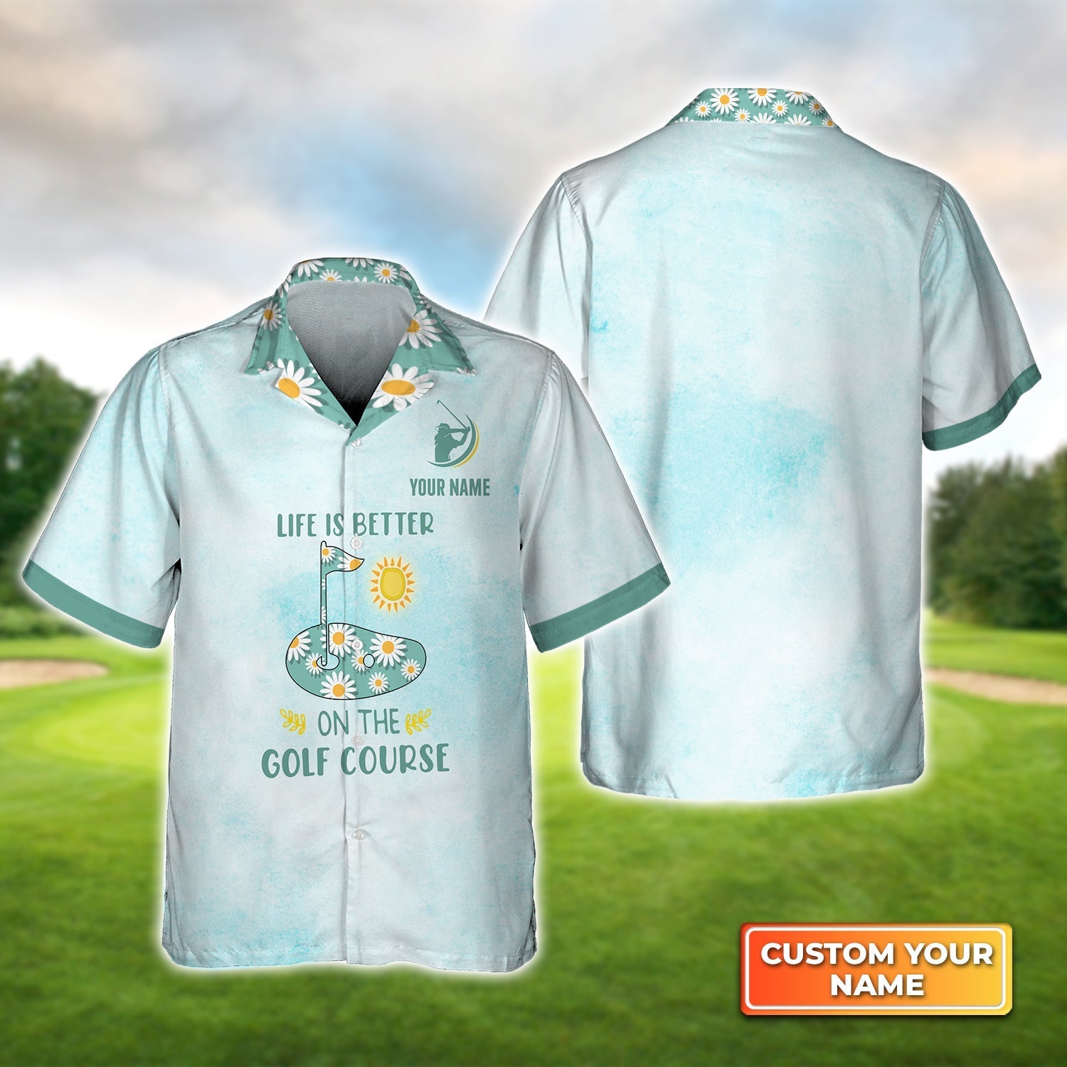 Life Is Better On The Golf - Personalized Name 3D Hawaiian Shirt