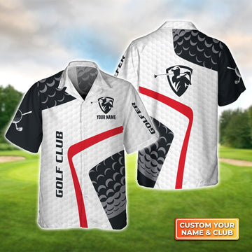Unisex 3D Graphic Golf Club - Personalized Name 3D Hawaiian Shirt