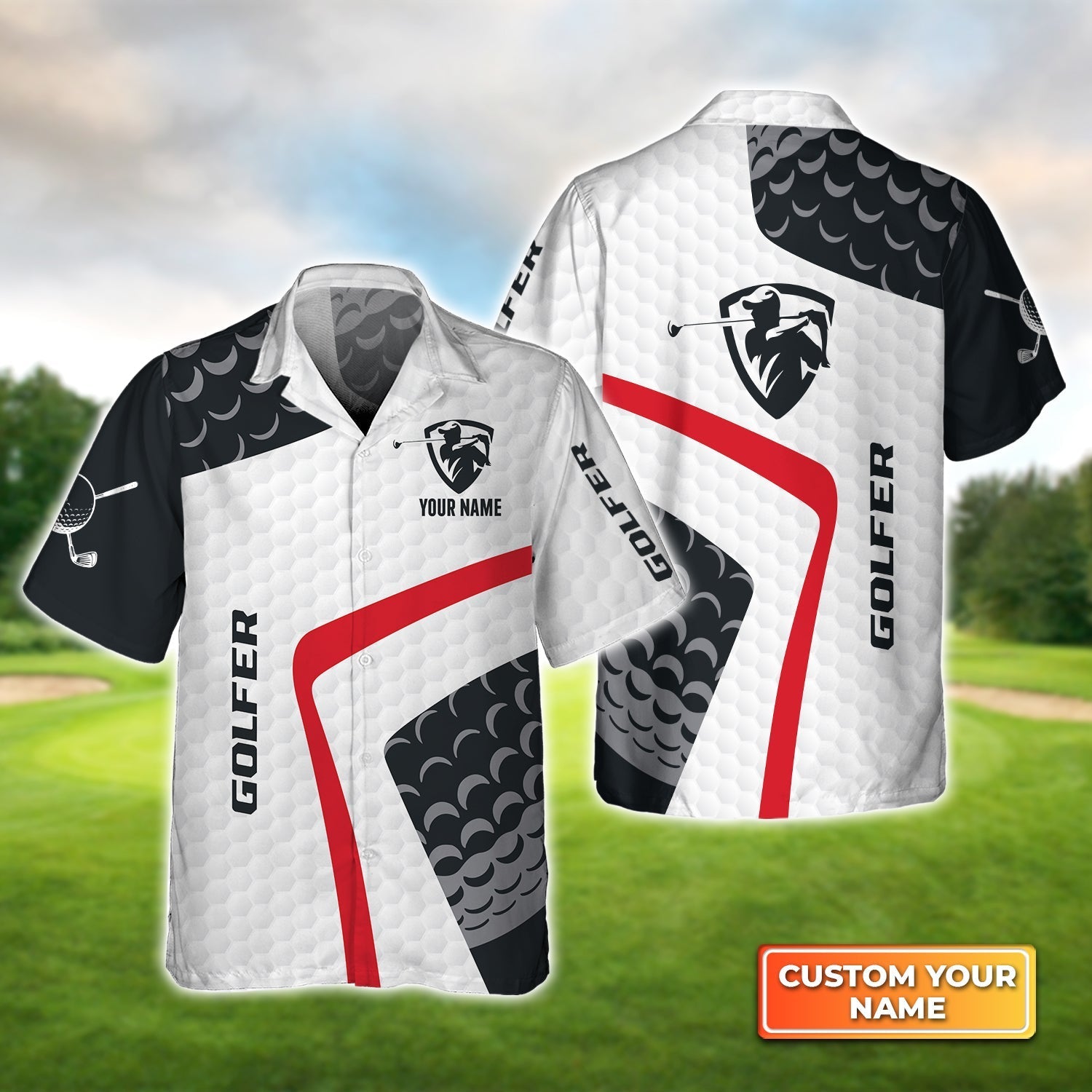 Golf Club - Personalized Name 3D Hawaiian Shirt Gift For Golf