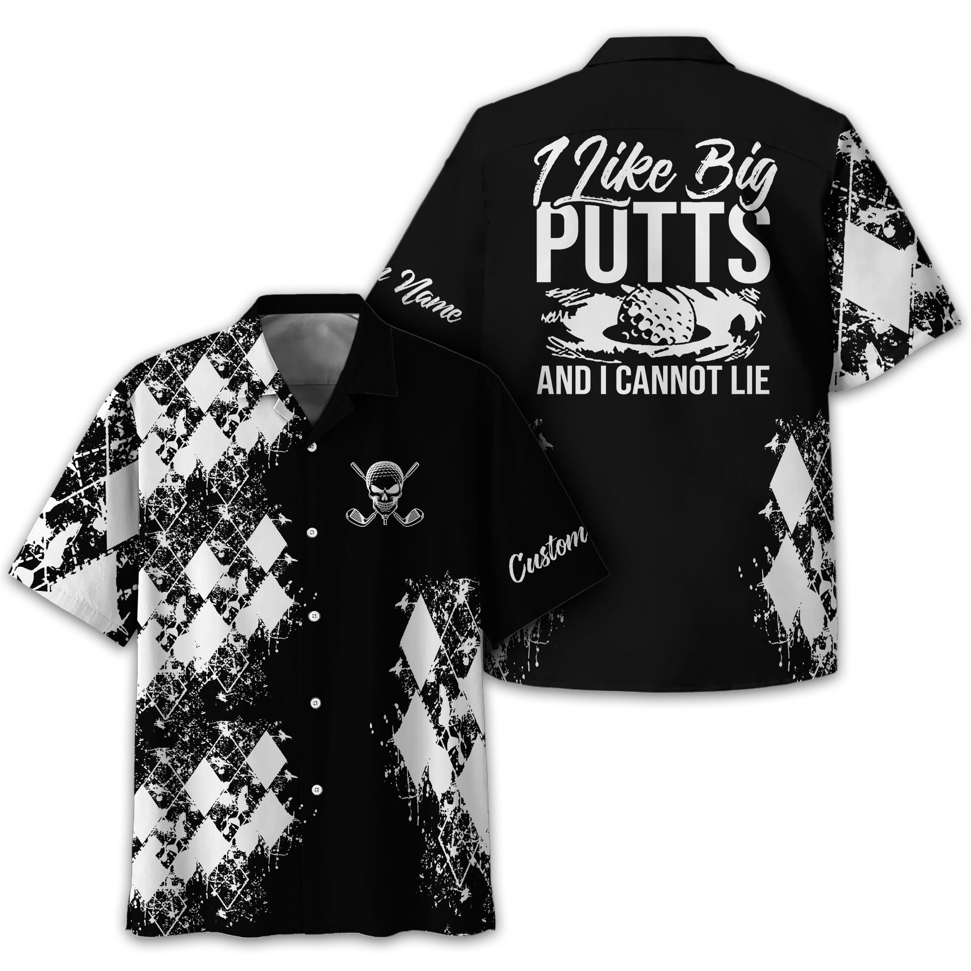 I Like Big Putts And I Cannot Lie Golf Polo Shirt, Gift For Golfers, Golf Gift For Men