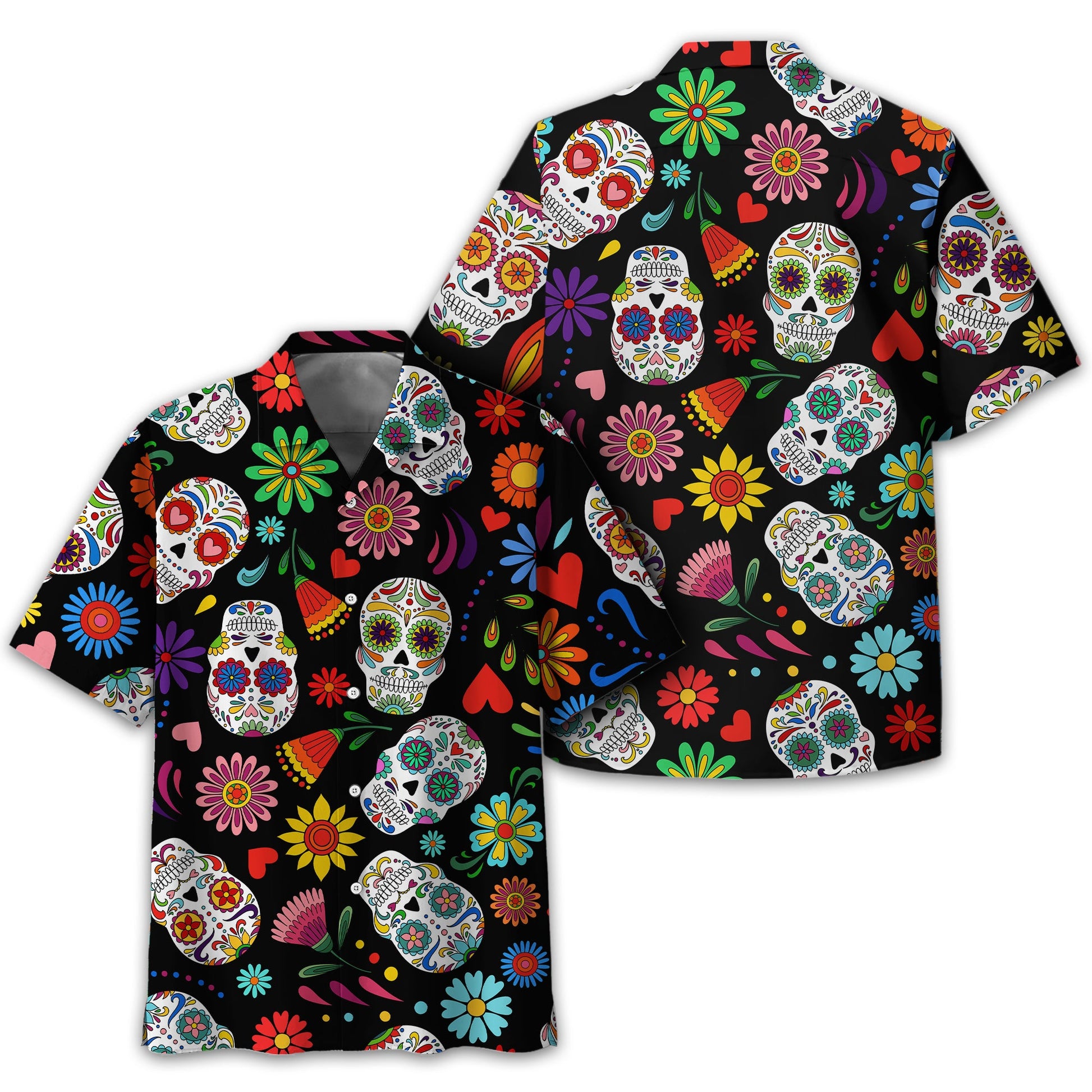 Fiesta Feeling Skull Men's Golf Polo Shirt, Funny Golf Shirt, Gift For Golfers