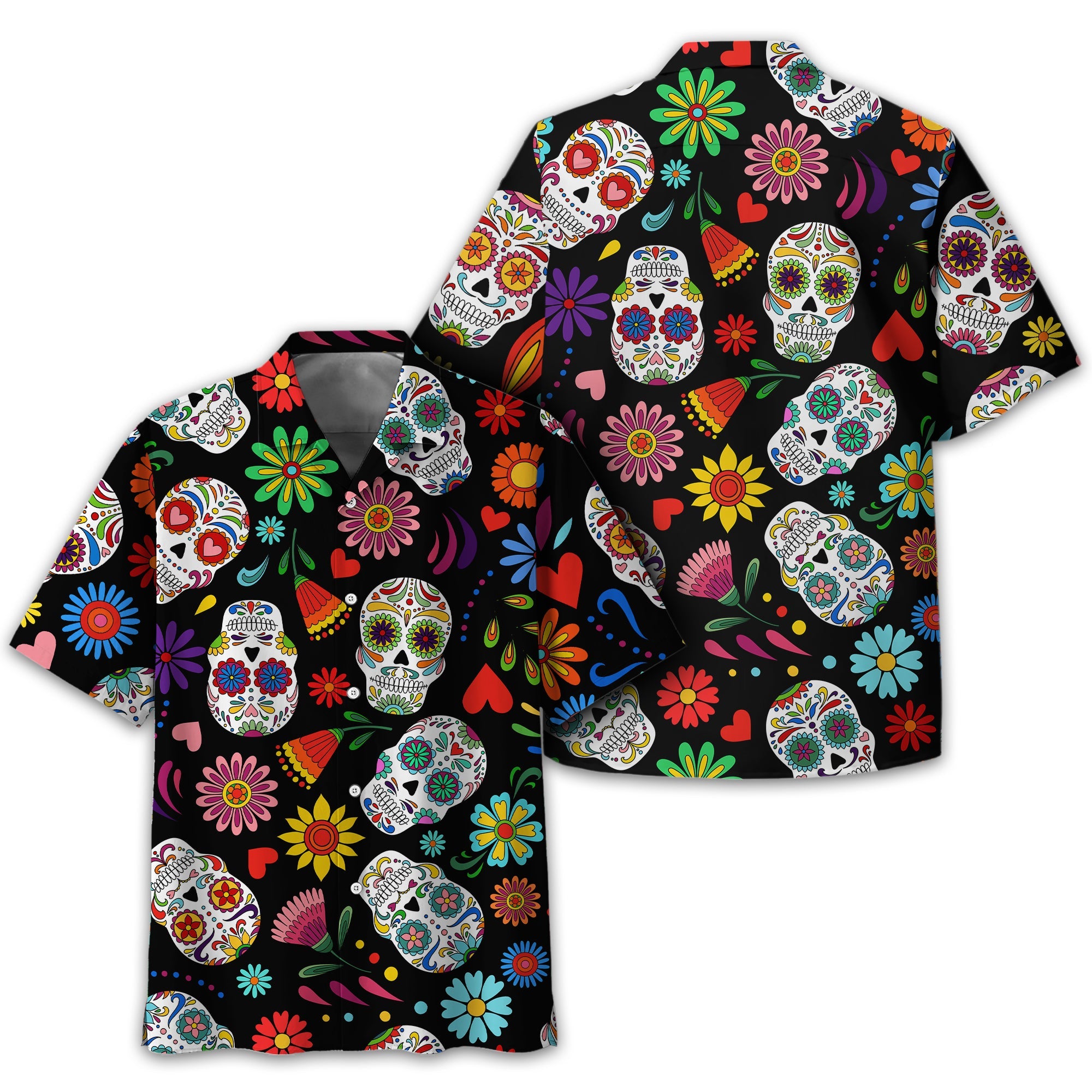 Fiesta Feeling Skull Men's Golf Polo Shirt, Funny Golf Shirt, Gift For Golfers