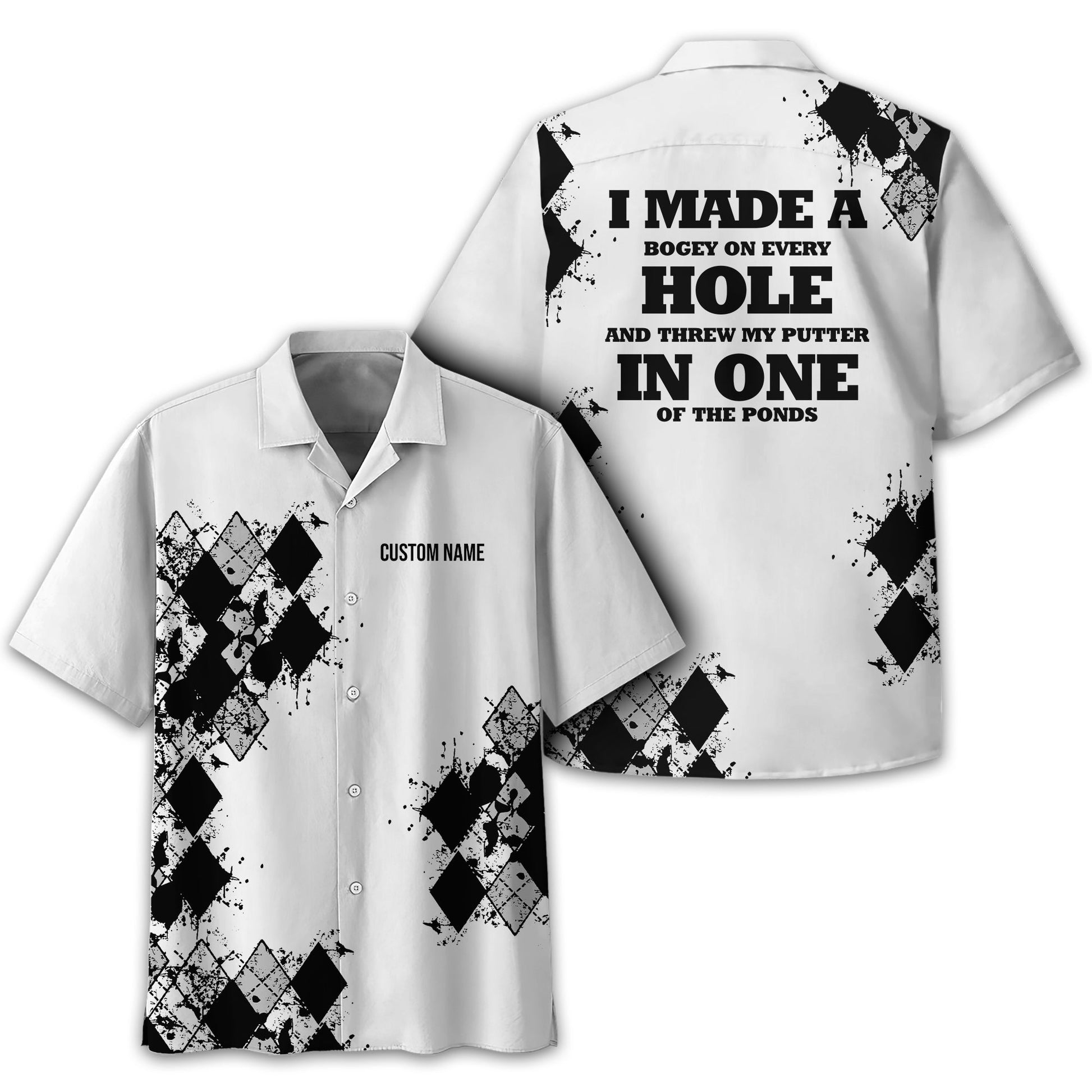 I Made A Bogey Personalized Golf Polo Shirt, Golf Shirt, Gift For Golfers