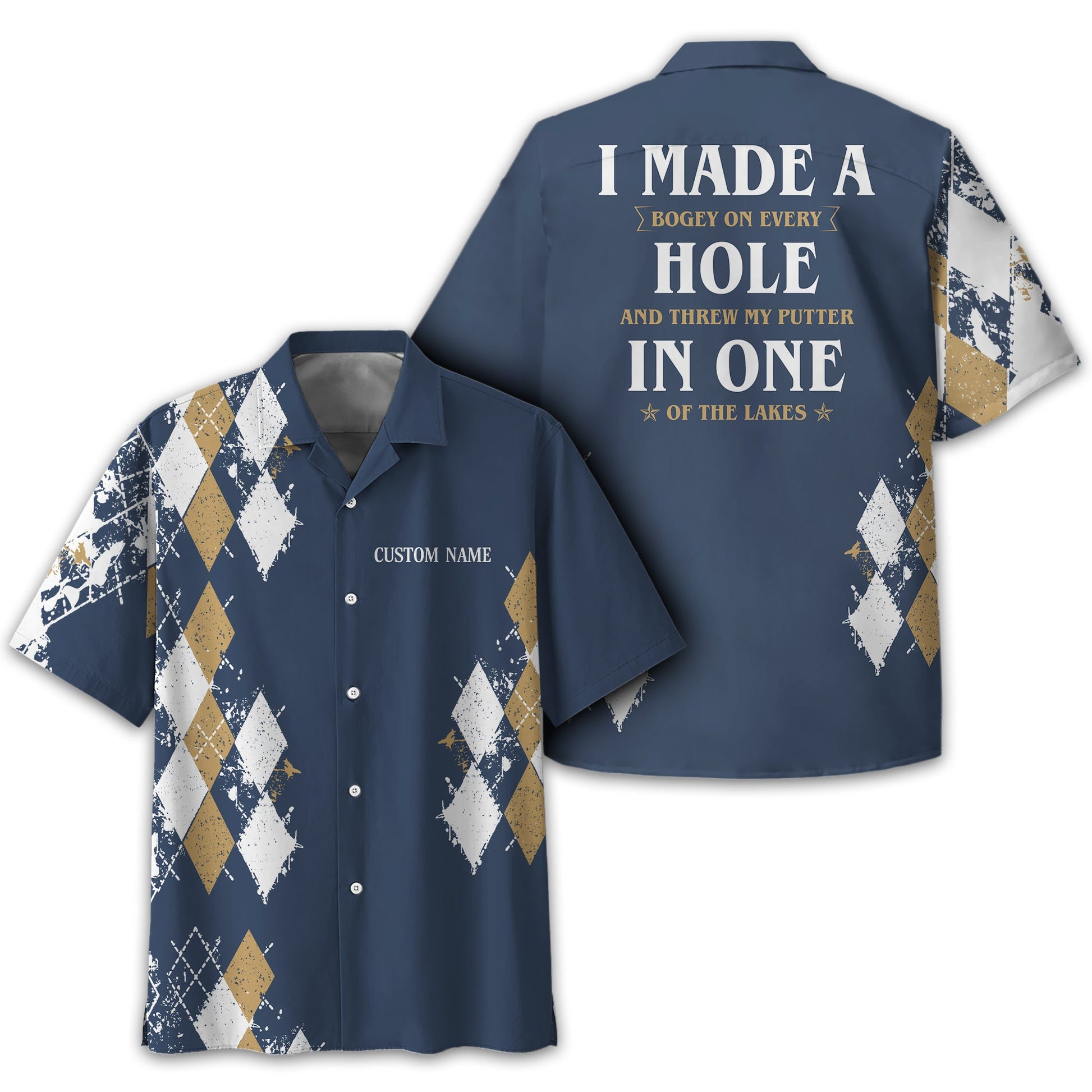 I Made A Bogey Personalized Golf Polo Shirt, Golf Shirt For Men, Gift For Golfers