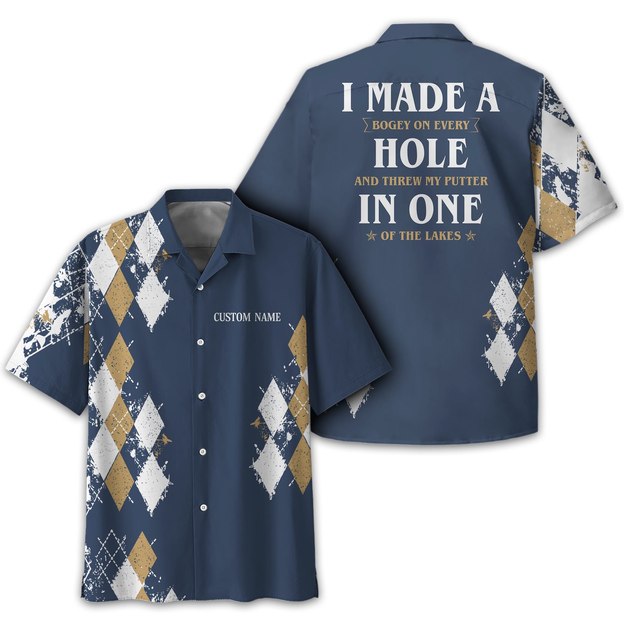 I Made A Bogey Personalized Golf Polo Shirt, Golf Shirt For Men, Gift For Golfers